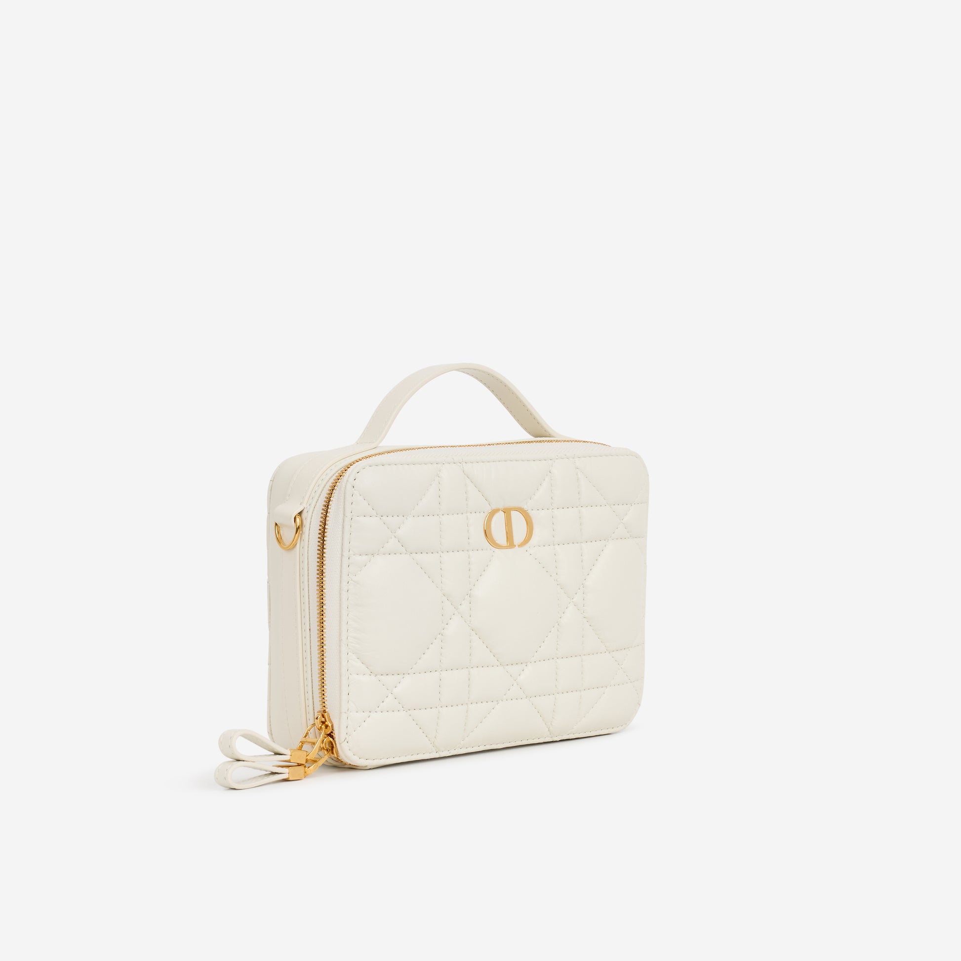 Dior Caro Box Bag - Off White Macrocannage Calfskin | Gold Hardware - Bagista