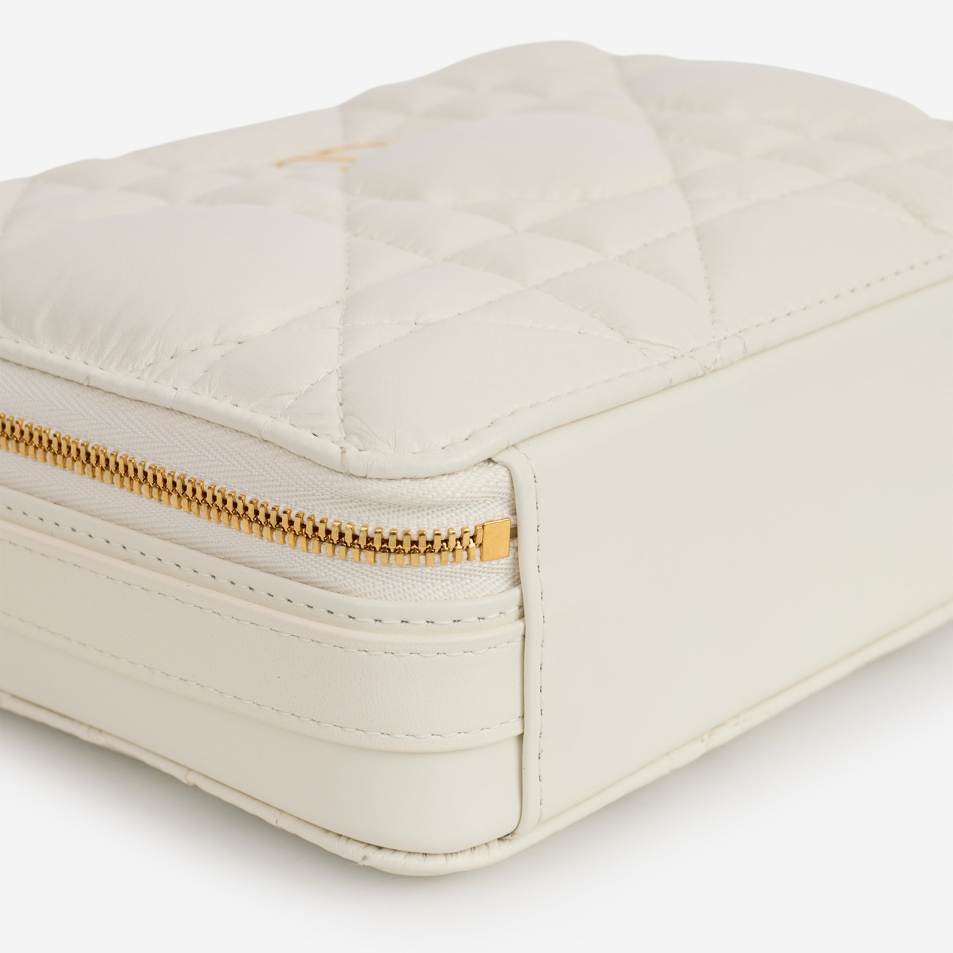Dior Caro Box Bag - Off White Macrocannage Calfskin | Gold Hardware - Bagista