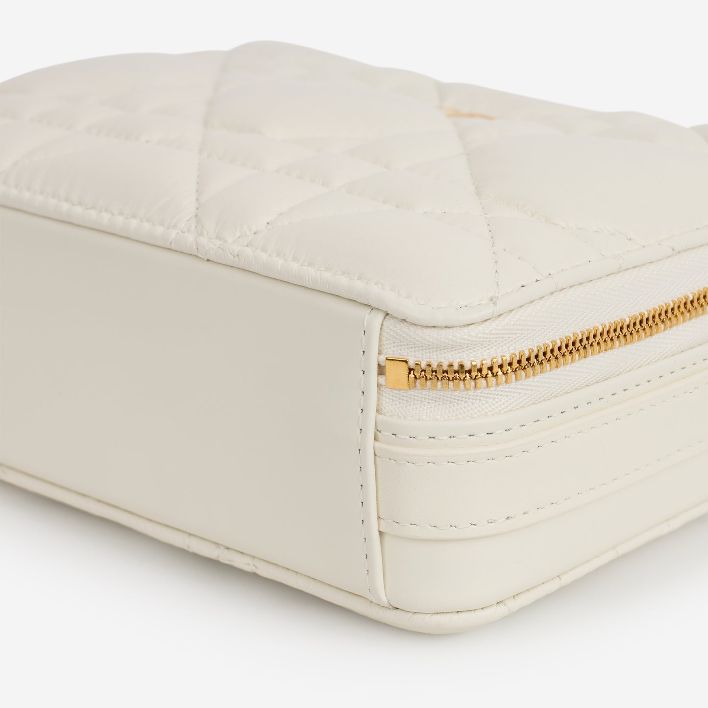 Dior Caro Box Bag - Off White Macrocannage Calfskin | Gold Hardware - Bagista