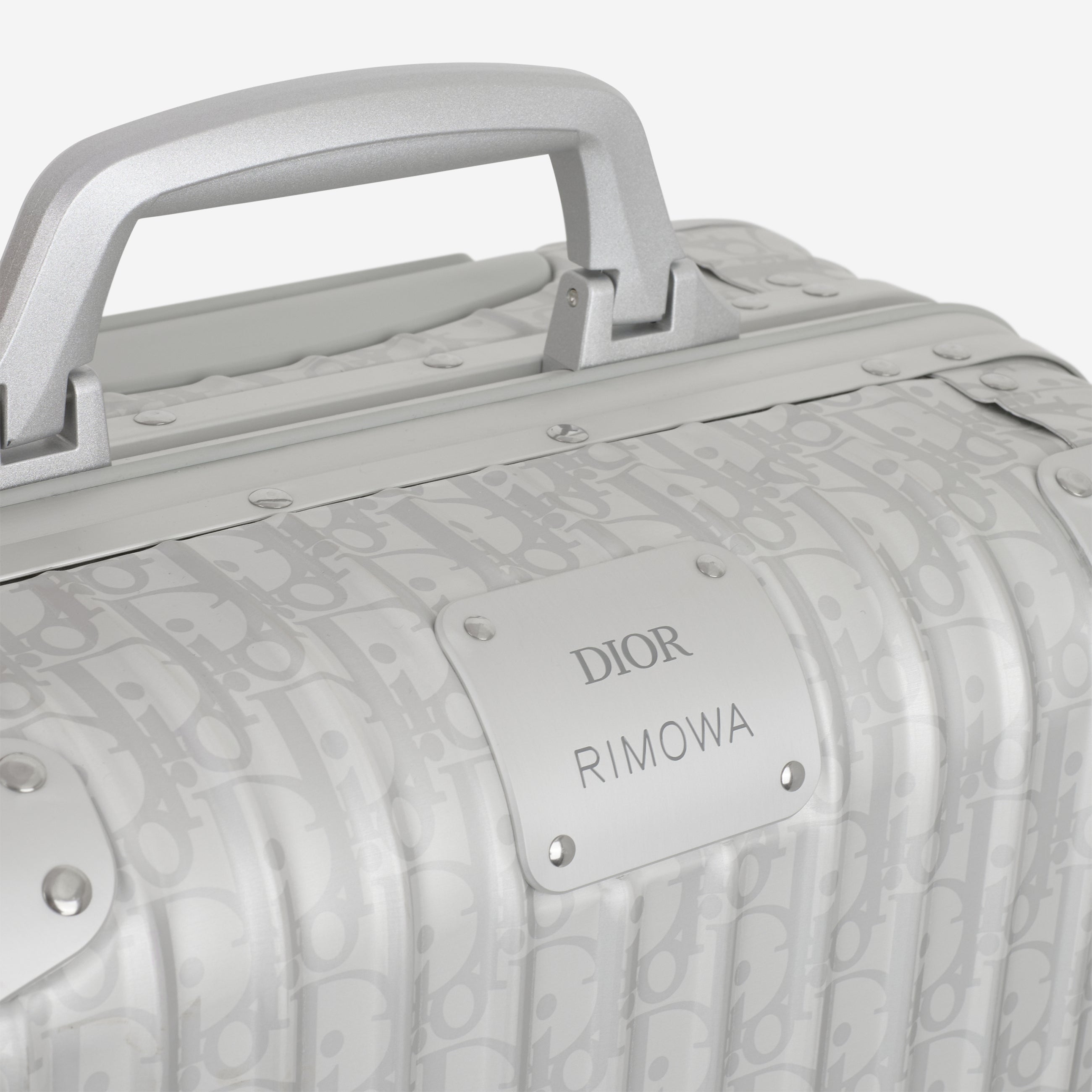 Dior x Rimowa Carry-On Suitcase - Dior Oblique Aluminium | Silver