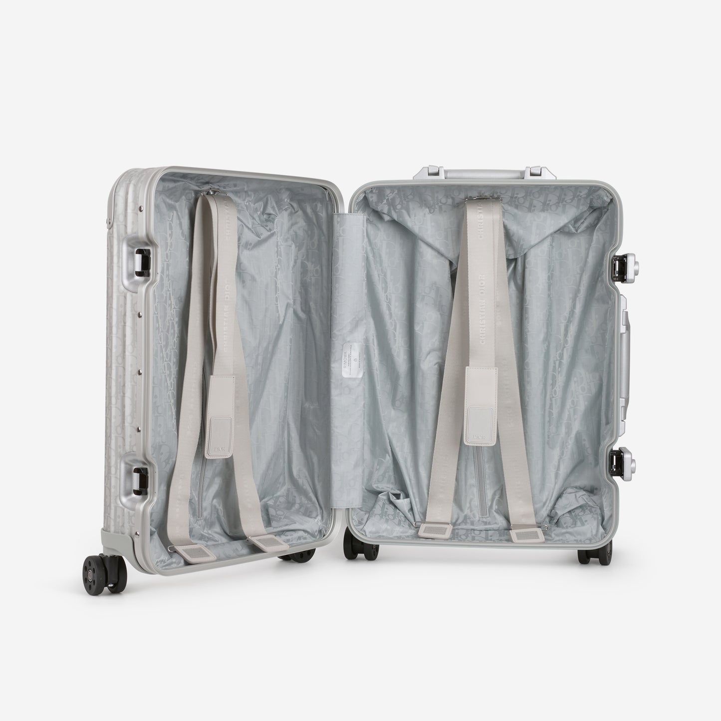 Dior x Rimowa Carry-On Suitcase - Dior Oblique Aluminium | Silver Hardware