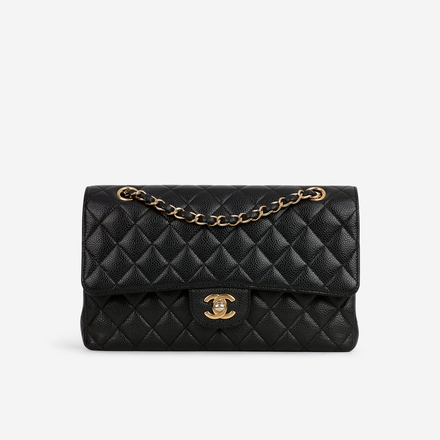 Chanel Classic Medium Flap Bag - Black Caviar | Gold Hardware - Bagista