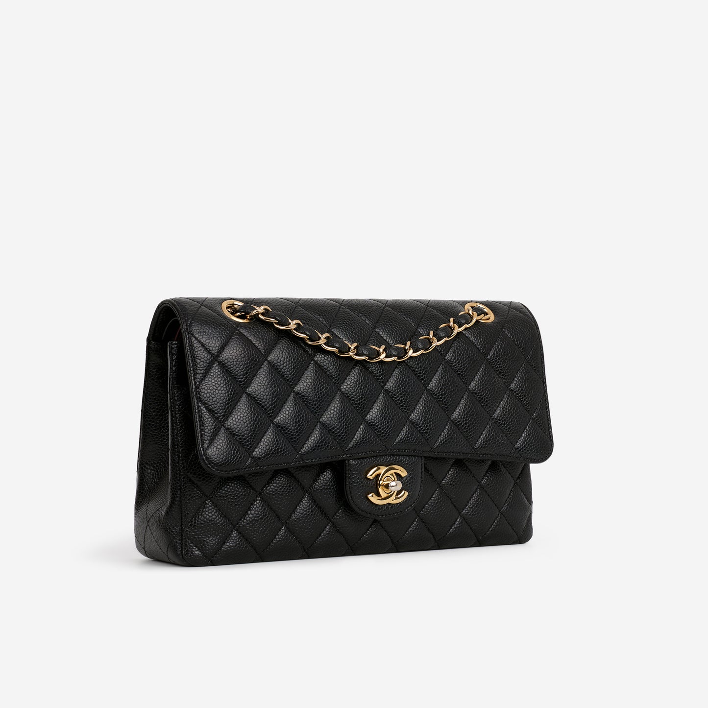 Chanel Classic Medium Flap Bag - Black Caviar | Gold Hardware - Bagista