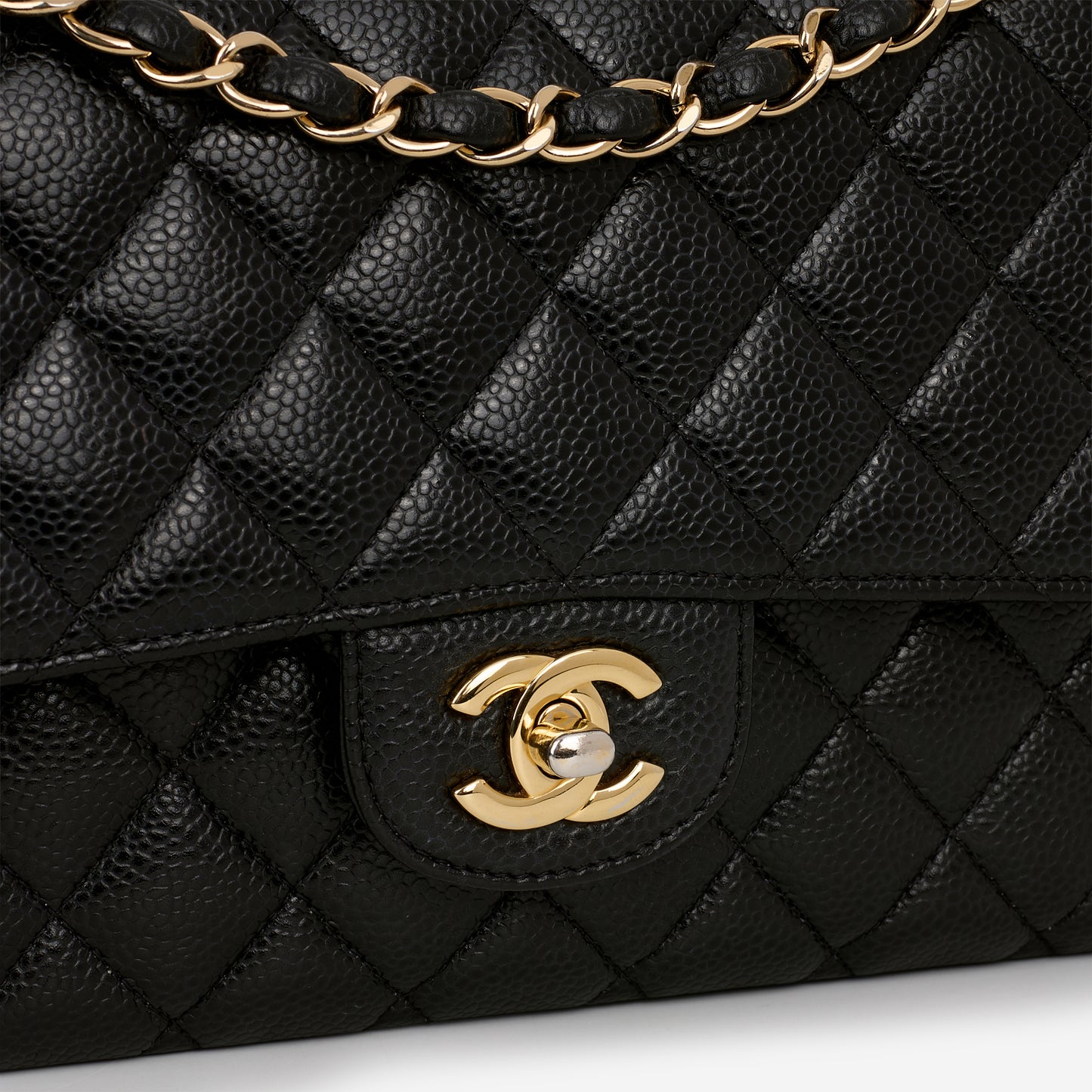 Chanel Classic Medium Flap Bag - Black Caviar | Gold Hardware - Bagista