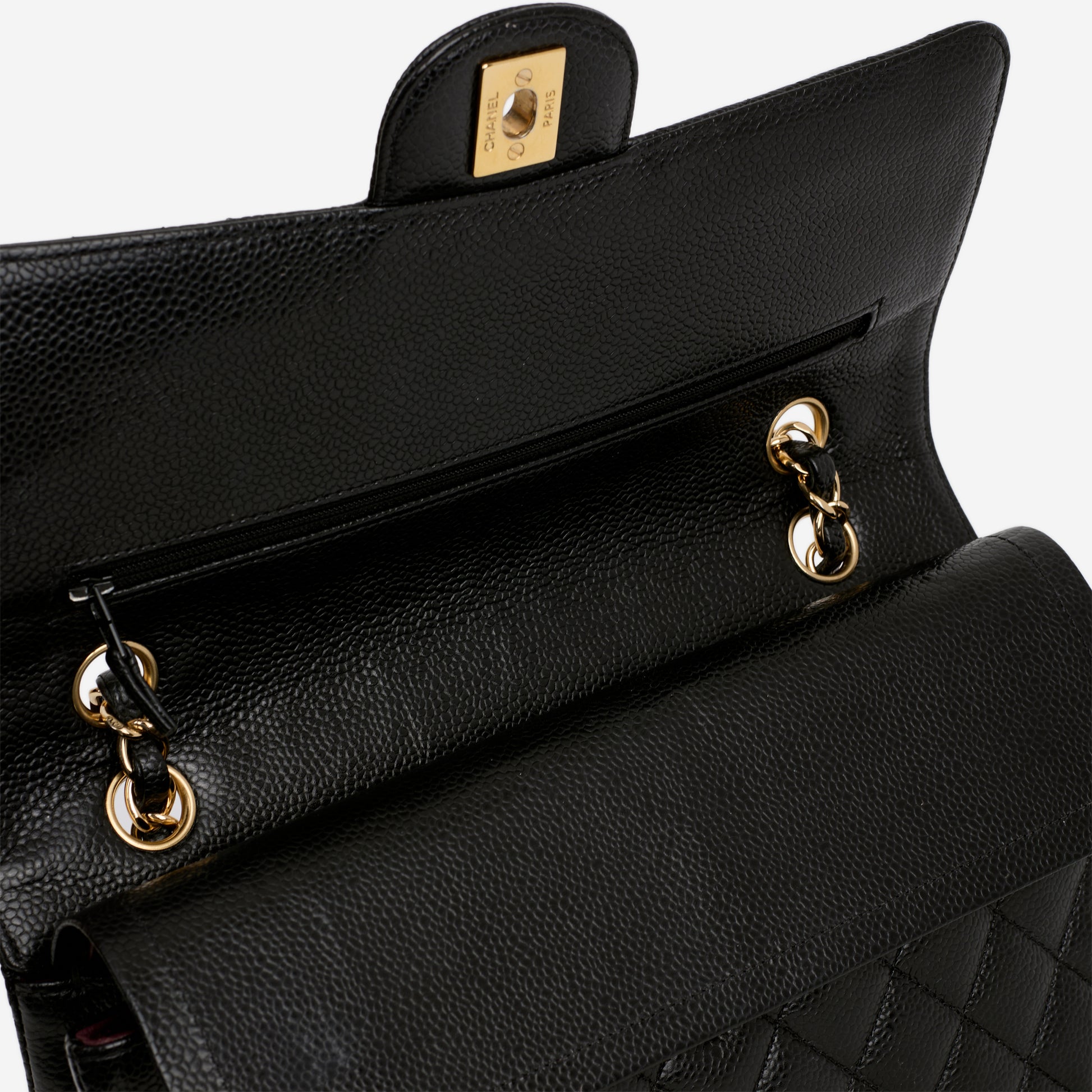 Chanel Classic Medium Flap Bag - Black Caviar | Gold Hardware - Bagista