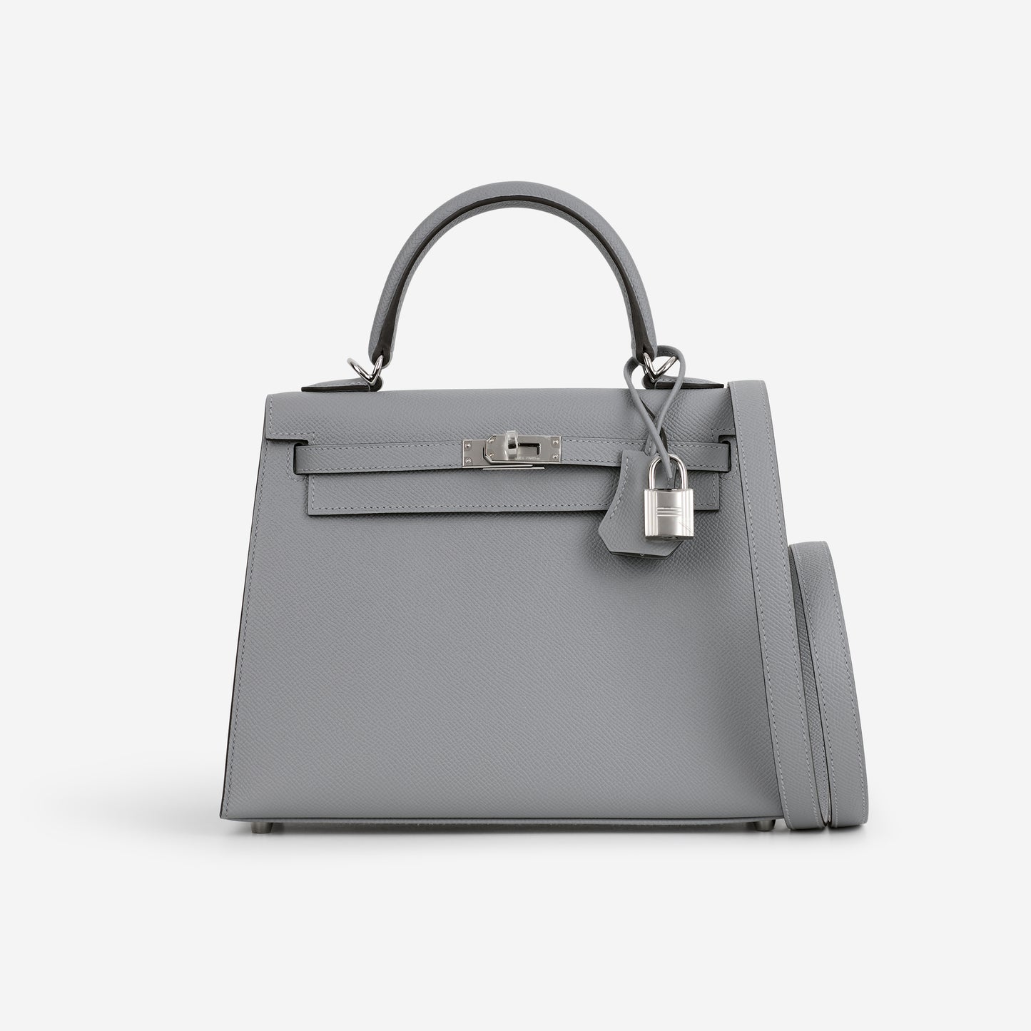 Hermès Kelly 25 - Gris Pantin Epsom | Palladium Hardware - Bagista