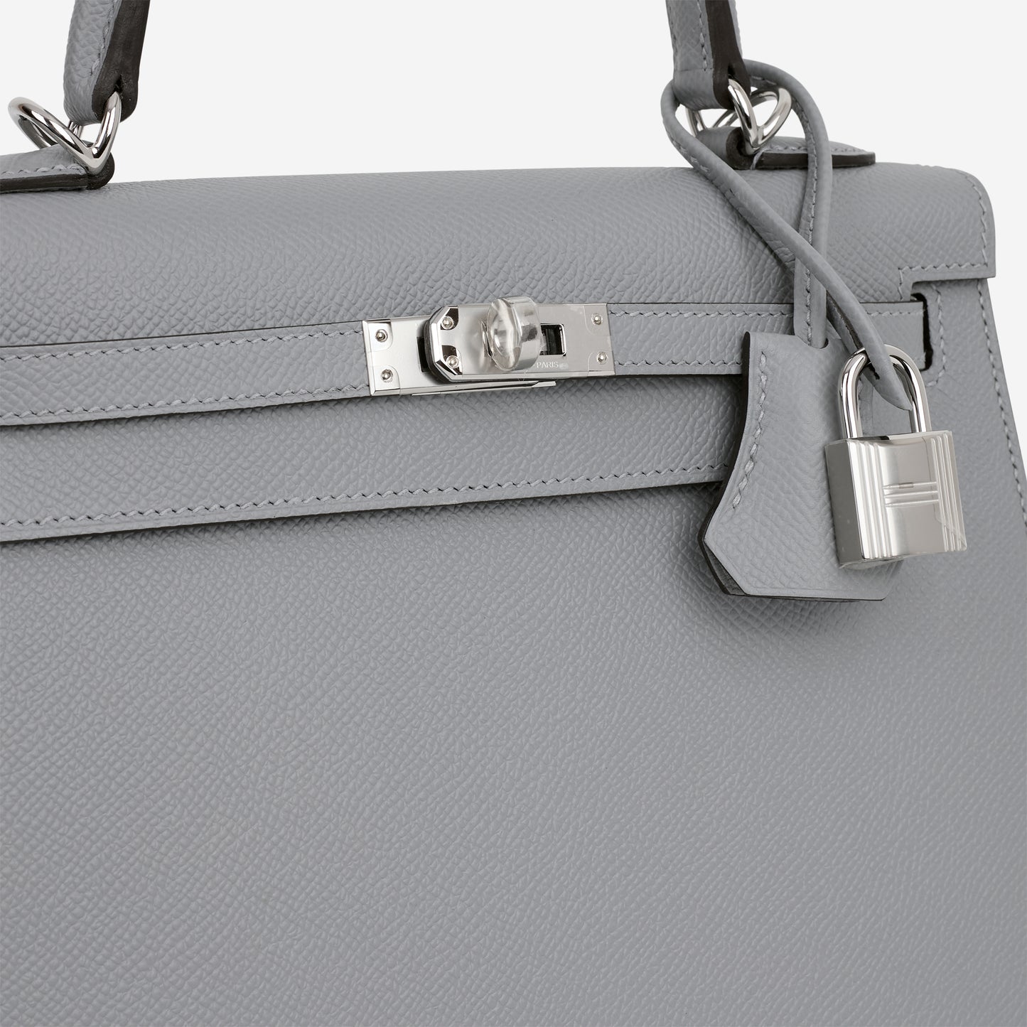 Hermès Kelly 25 - Gris Pantin Epsom | Palladium Hardware - Bagista