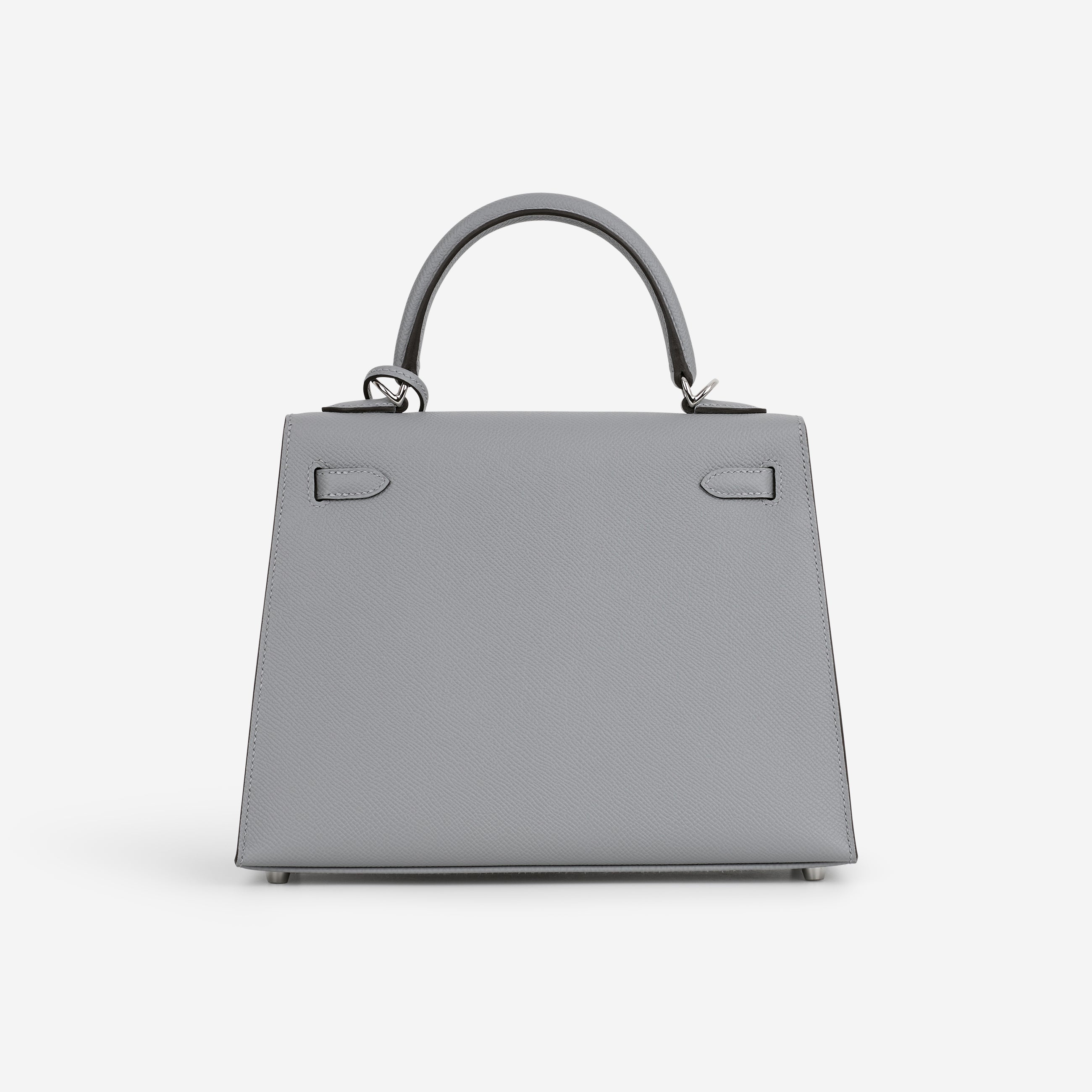 Hermès Kelly 25 Gris Pantin Epsom Palladium Hardware | K Stamp