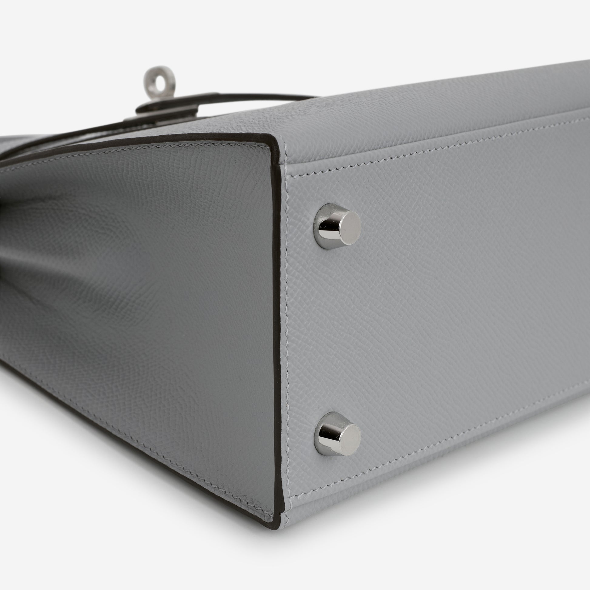 Hermès Kelly 25 - Gris Pantin Epsom | Palladium Hardware - Bagista