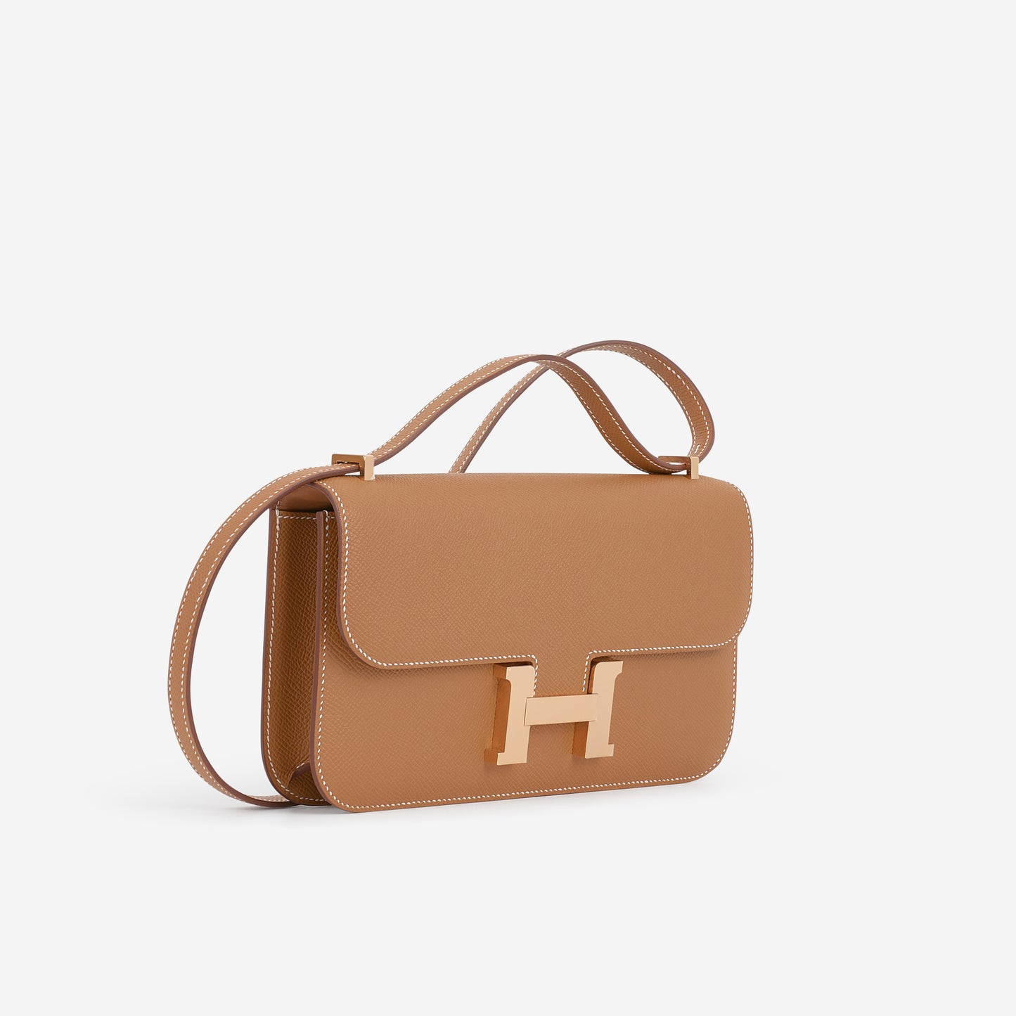 Hermès Constance Elan - Gold Epsom | Rose Gold Hardware - Bagista