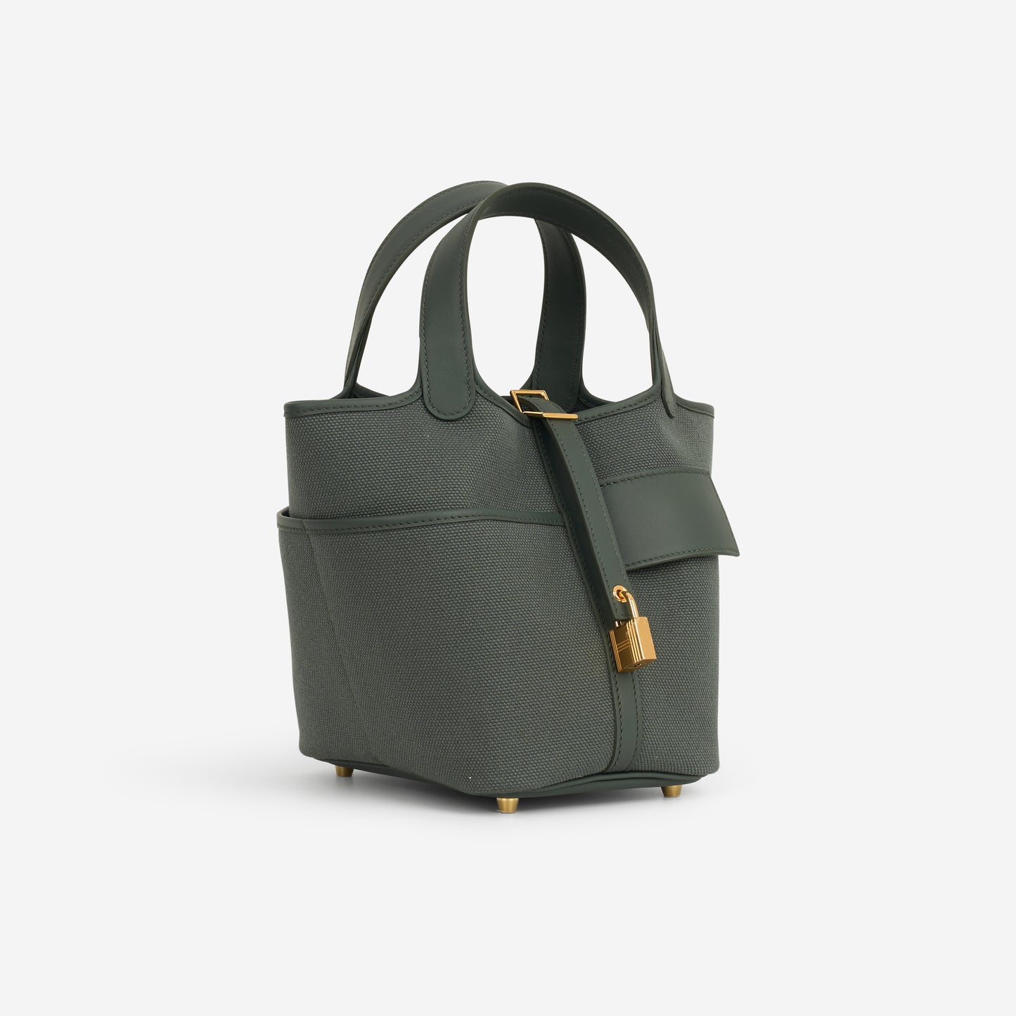 Hermès Picotin 18 Cargo - Vert Mangrove Canvas / Swift | Gold Hardware