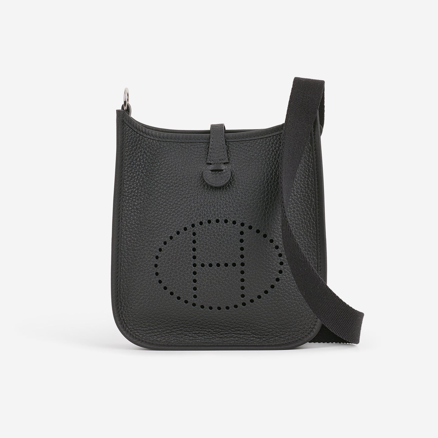 Hermès Mini Evelyne 16 - Black Clemence | Palladium Hardware