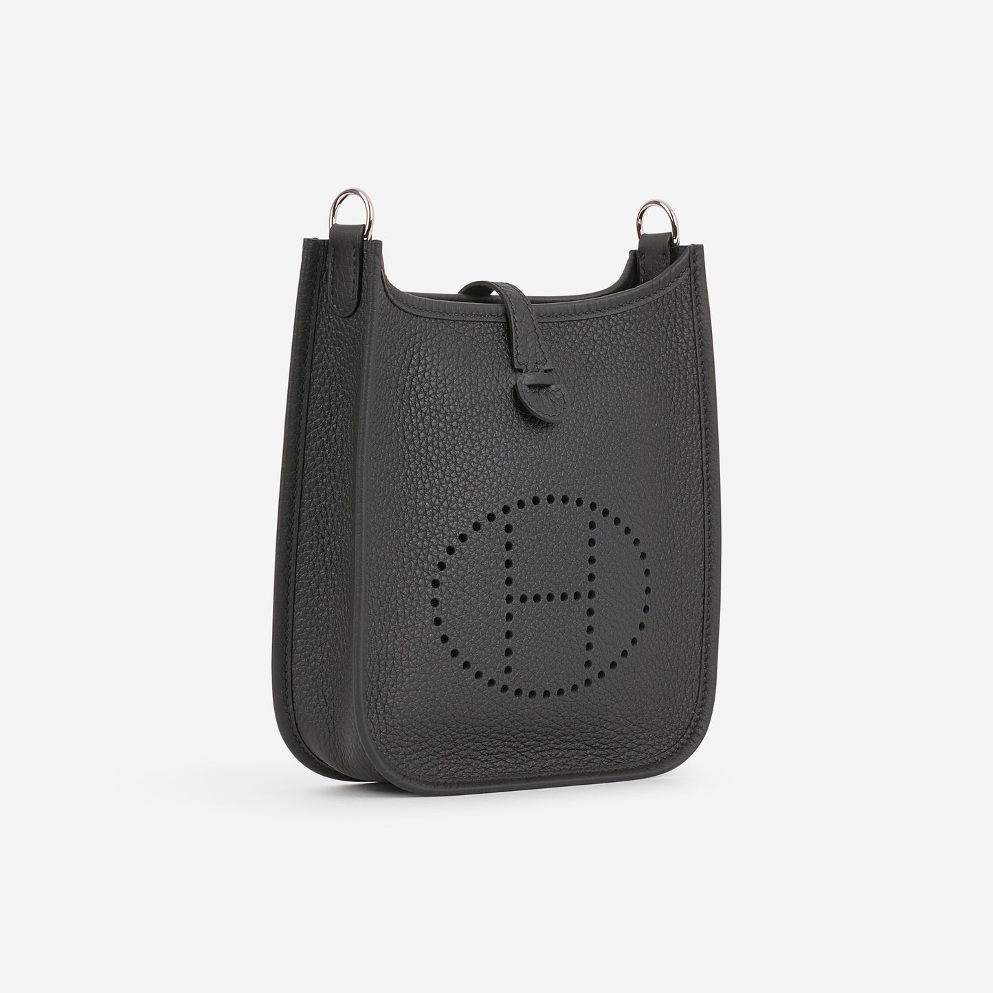 Hermès Mini Evelyne 16 - Black Clemence | Palladium Hardware