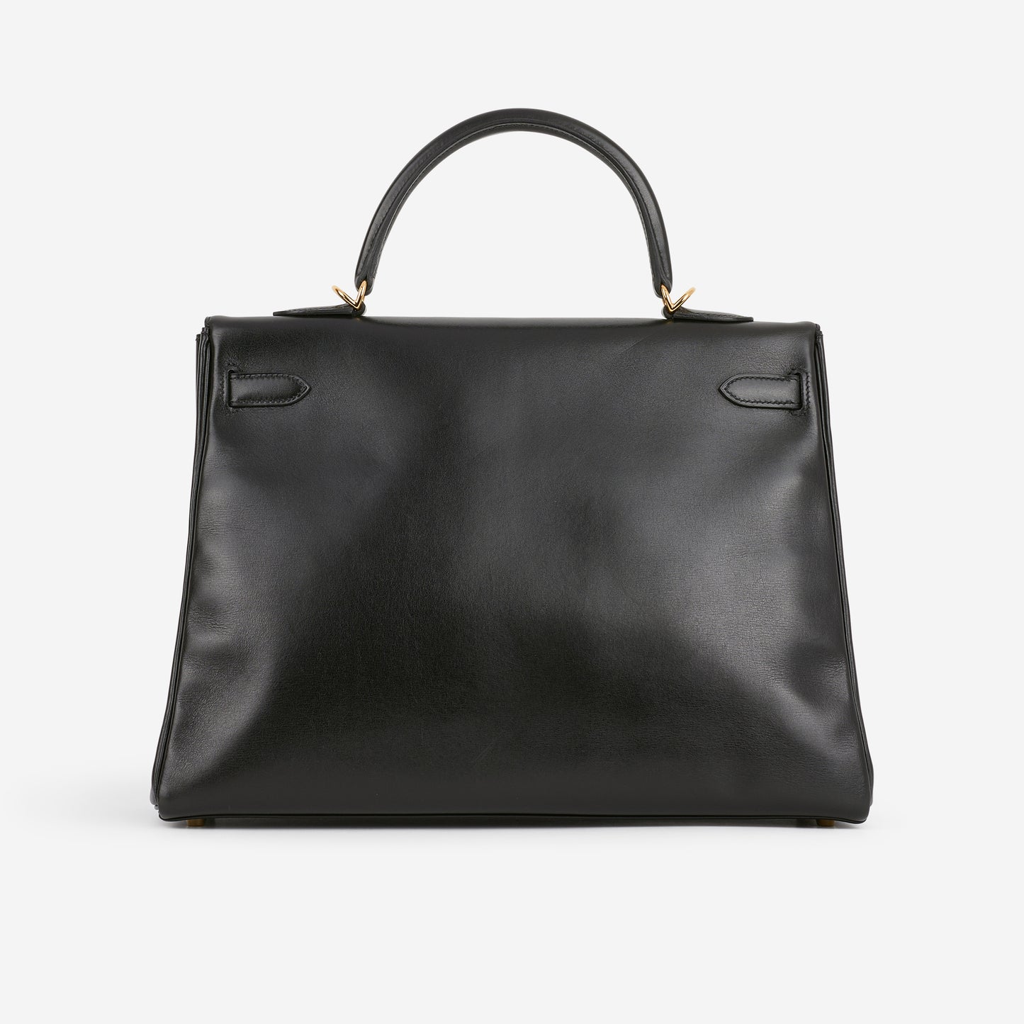 Hermès Vintage Kelly 35 - Black Box Calf Retourne | Gold Hardware
