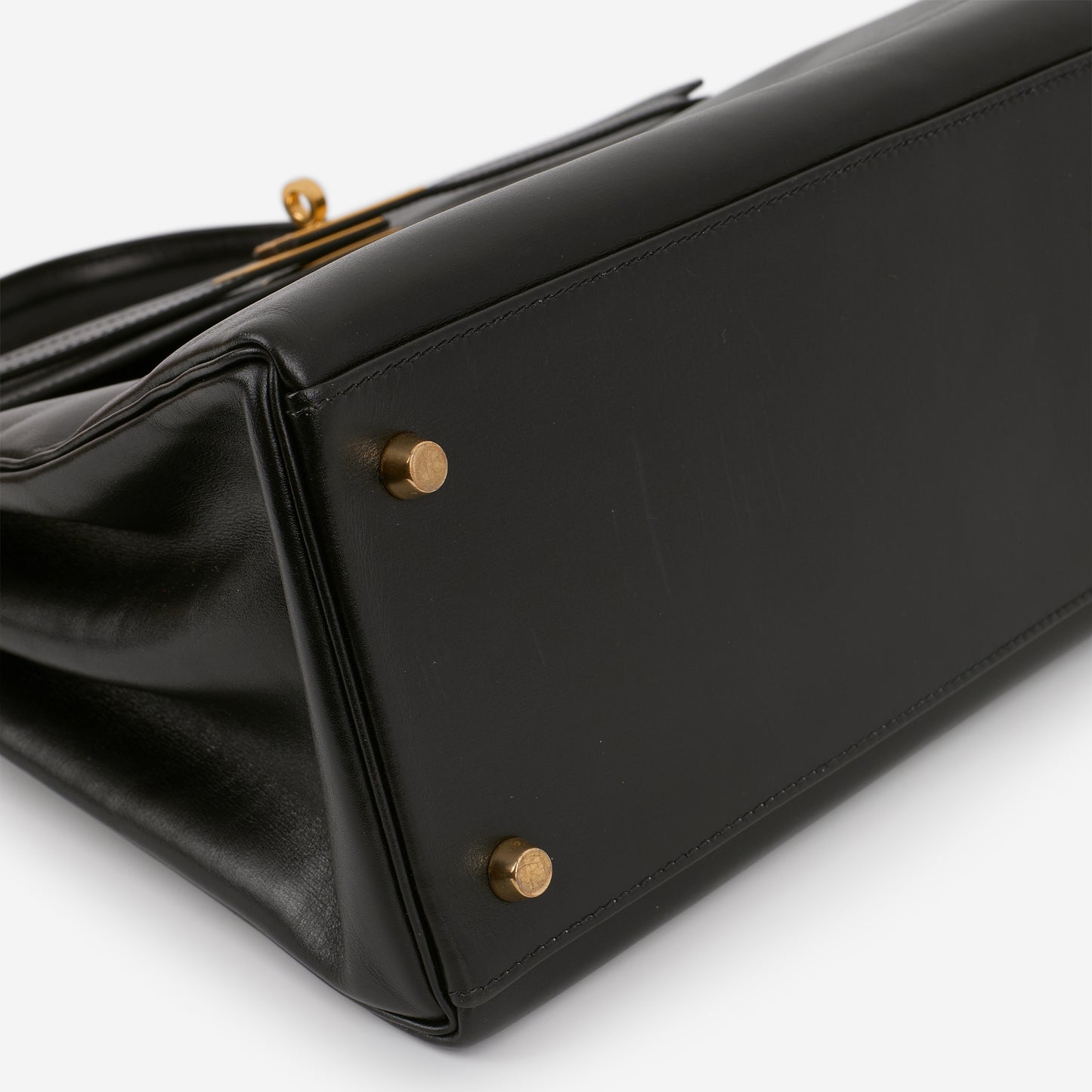 Hermès Vintage Kelly 35 - Black Box Calf Retourne | Gold Hardware