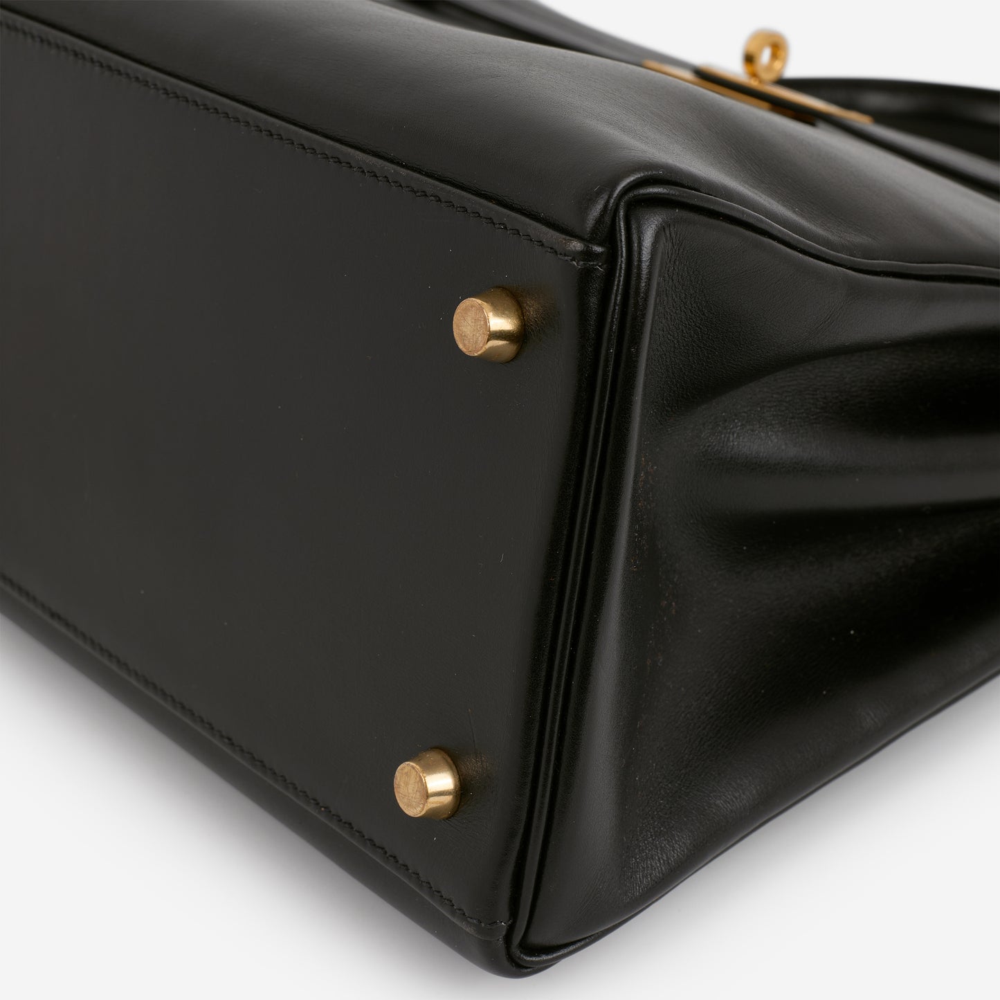 Hermès Vintage Kelly 35 - Black Box Calf Retourne | Gold Hardware