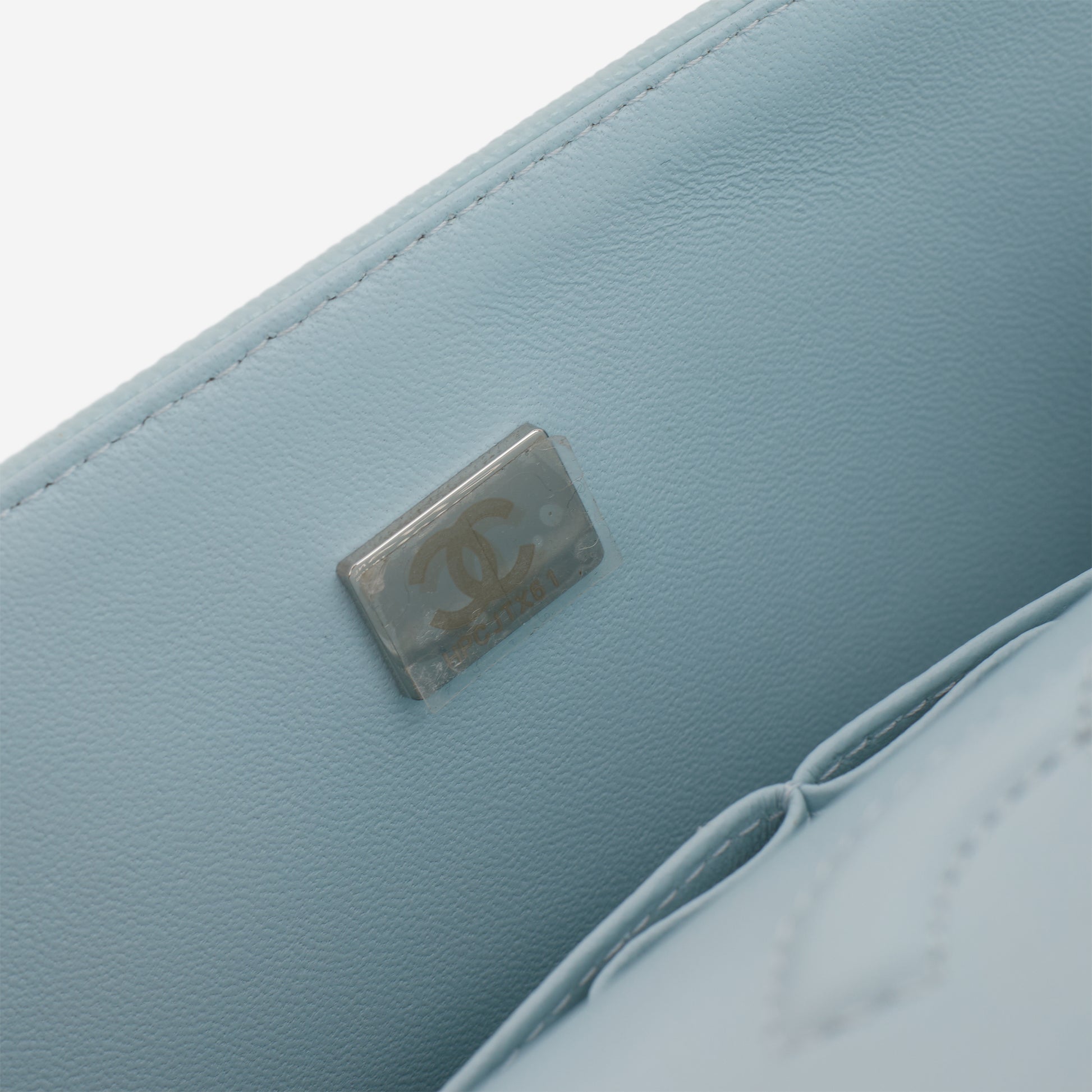 Chanel Medium Classic Flap - Light Blue Caviar | Silver Hardware - Bagista