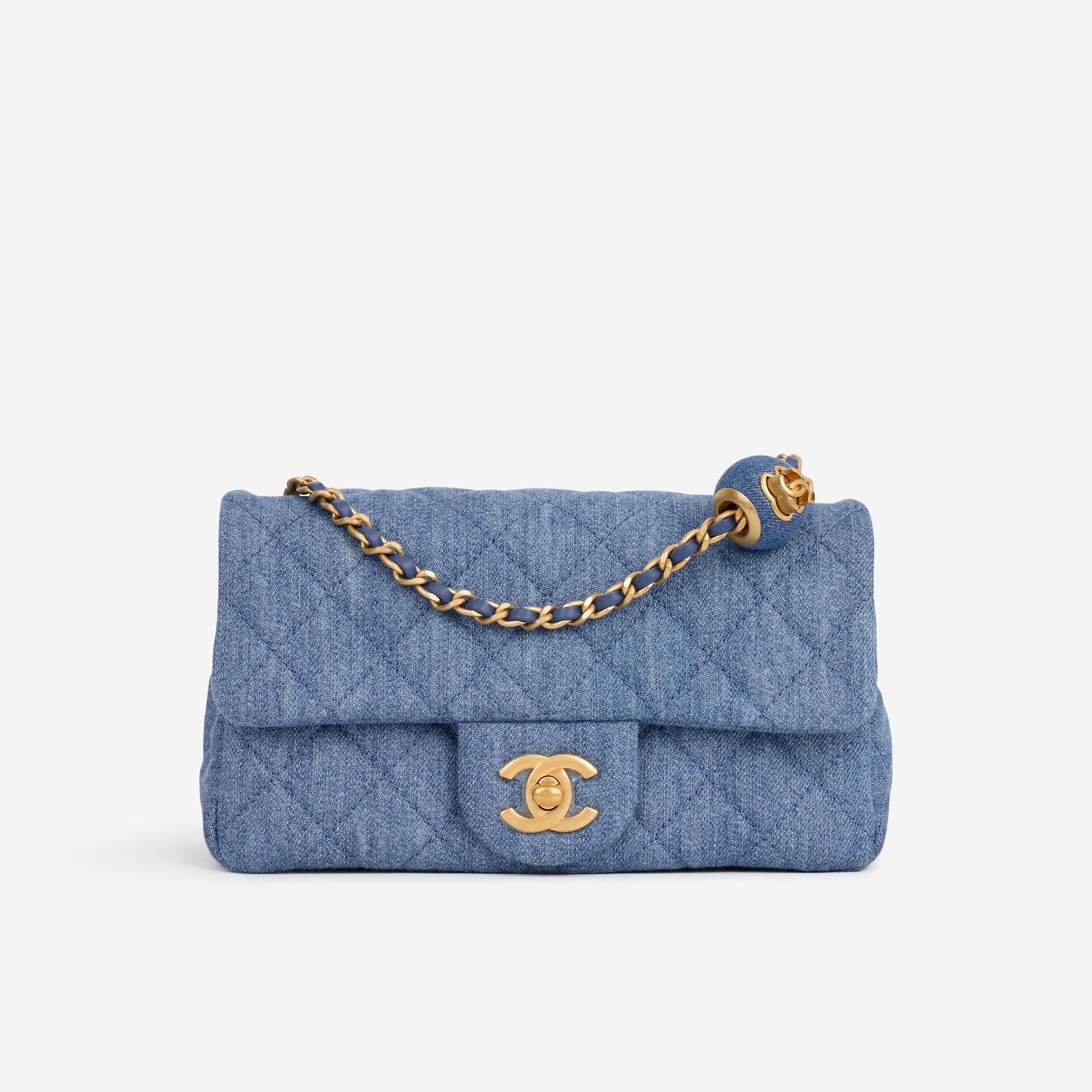Chanel Mini Rectangular - Blue Ombre Denim | Gold Hardware - Bagista