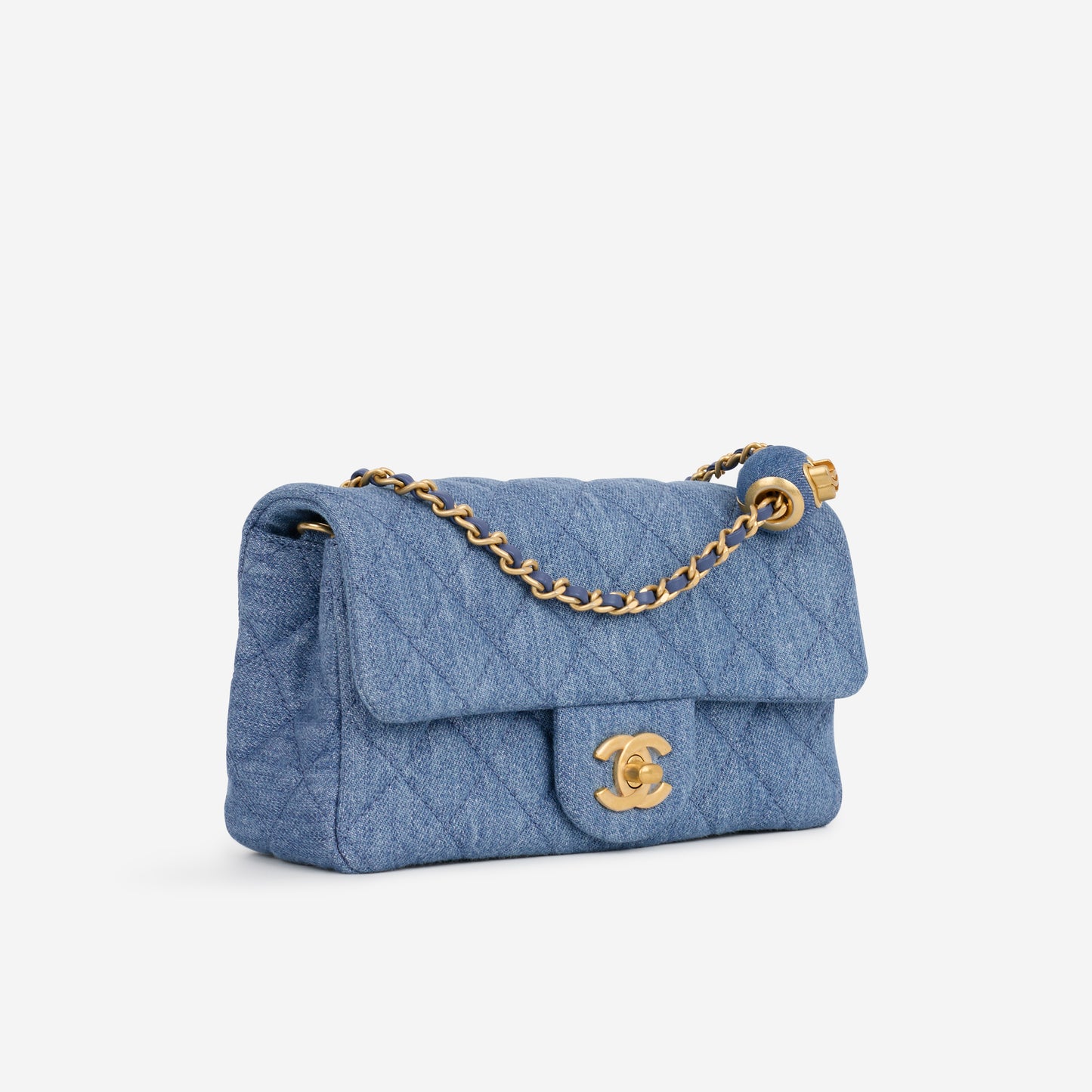 Chanel Mini Rectangular - Blue Ombre Denim | Gold Hardware - Bagista