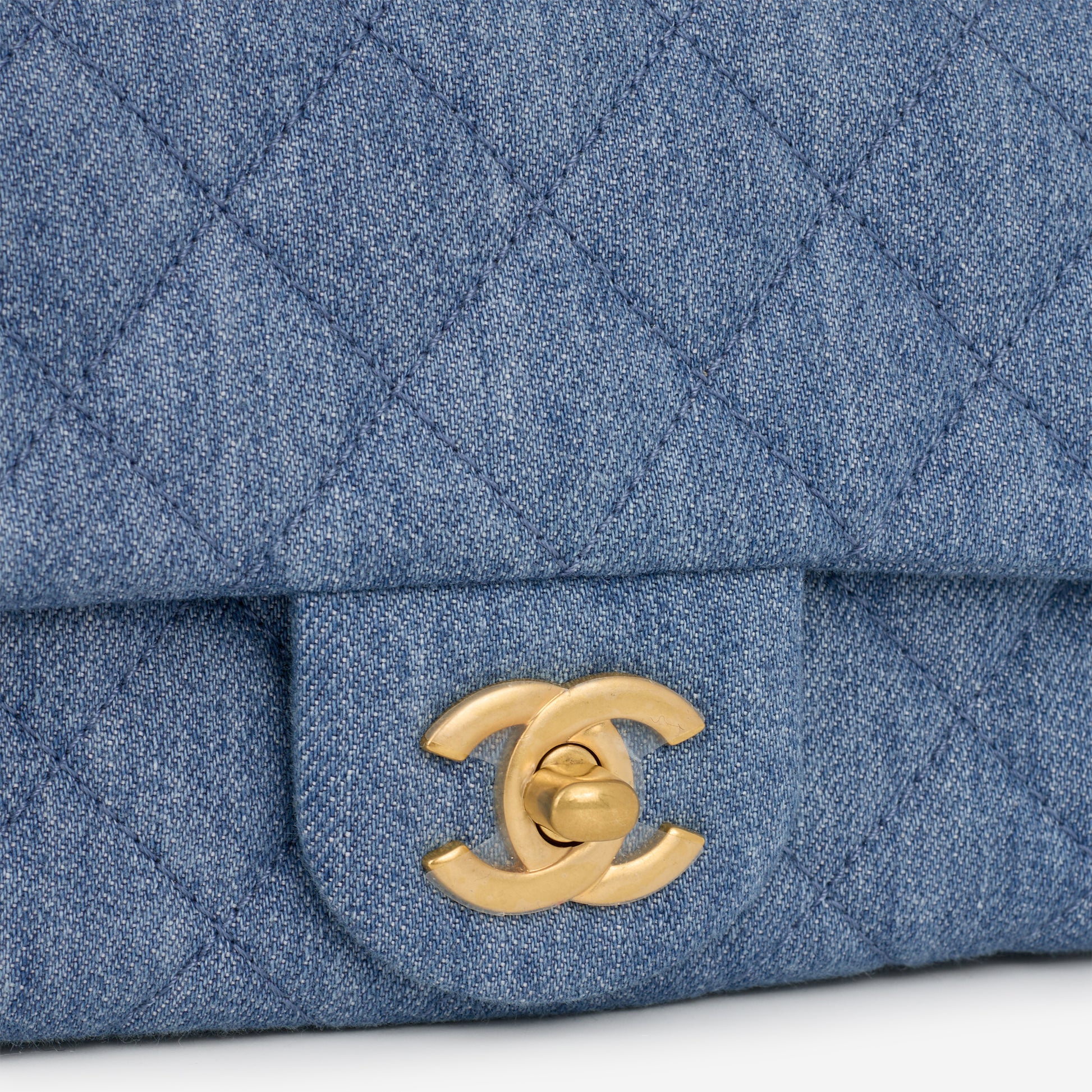 Chanel Mini Rectangular - Blue Ombre Denim | Gold Hardware - Bagista