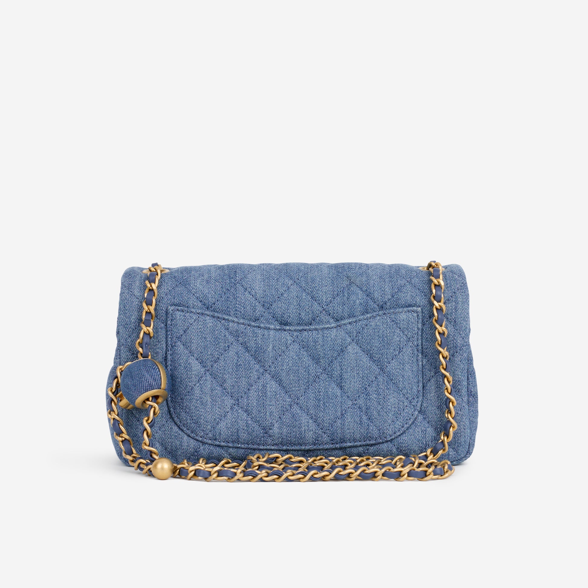 Chanel Mini Rectangular - Blue Ombre Denim | Gold Hardware - Bagista