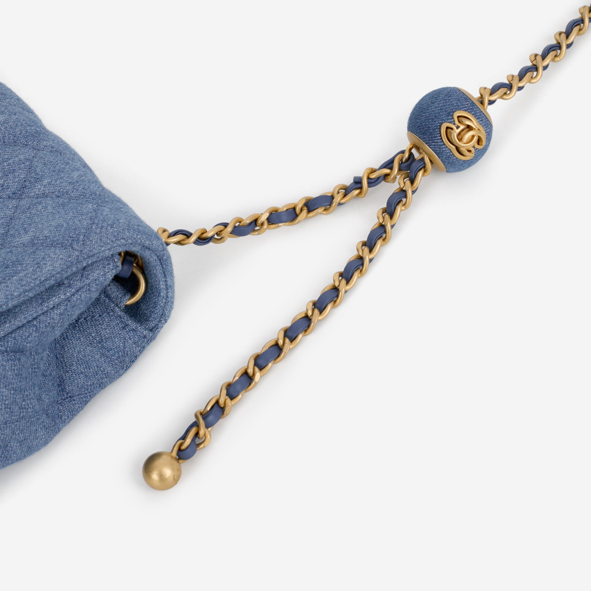Chanel Mini Rectangular - Blue Ombre Denim | Gold Hardware - Bagista