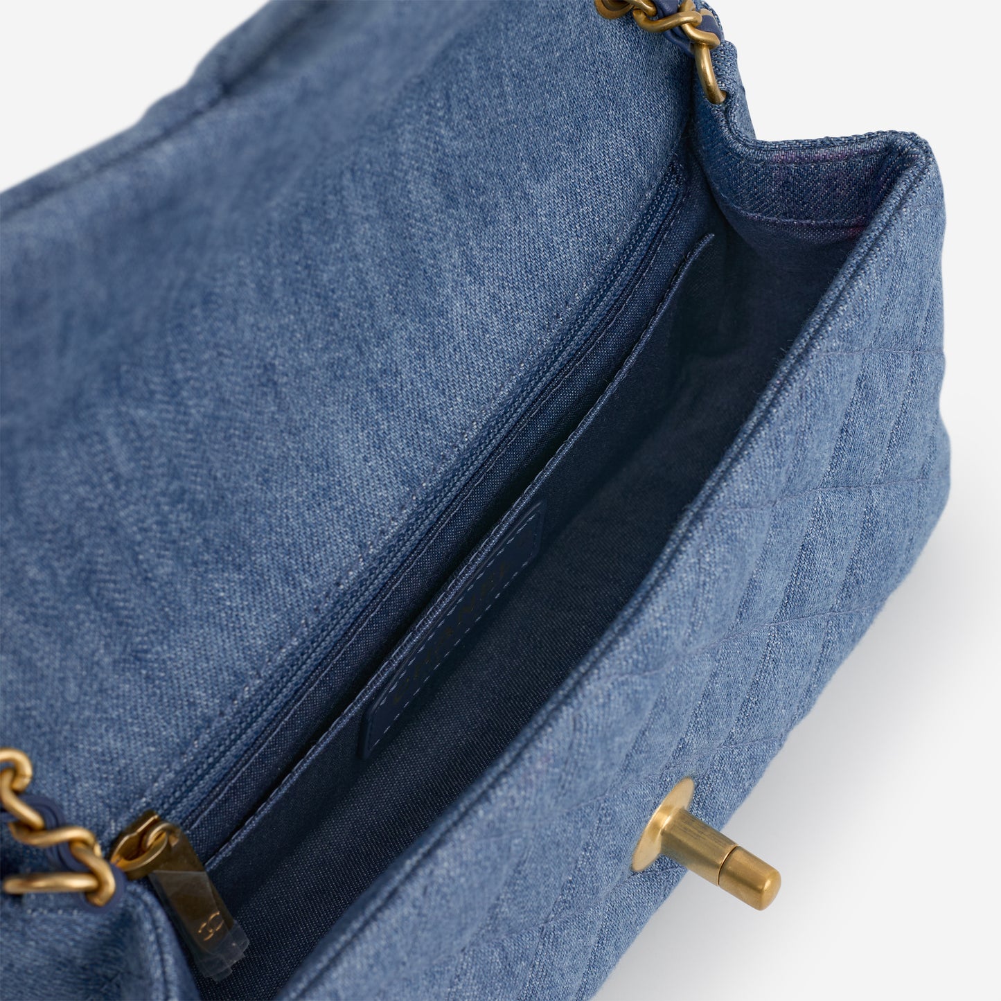 Chanel Mini Rectangular - Blue Ombre Denim | Gold Hardware - Bagista
