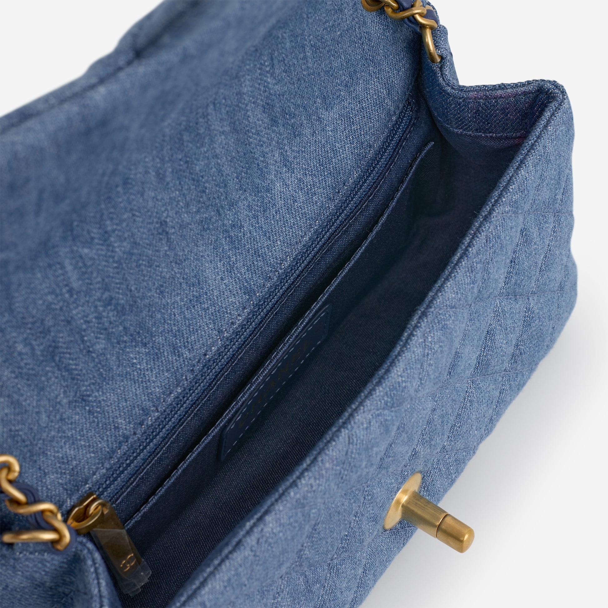 Chanel Mini Rectangular - Blue Ombre Denim | Gold Hardware - Bagista