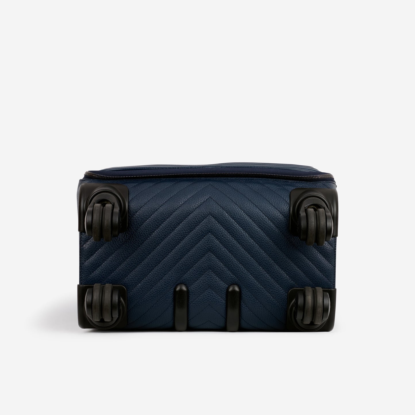 Chanel Coco Case Trolley - Blue Chevron Caviar | Silver Hardware
