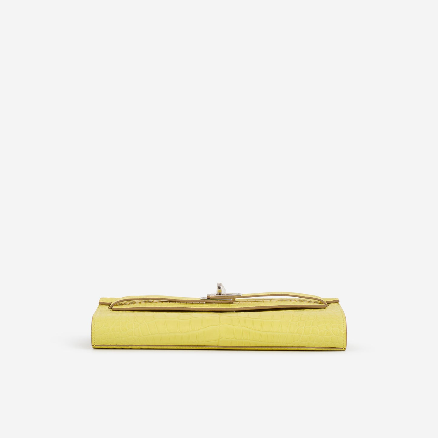 Hermès Kelly To Go - Lime Alligator Mississippiensis | Palladium Hardware