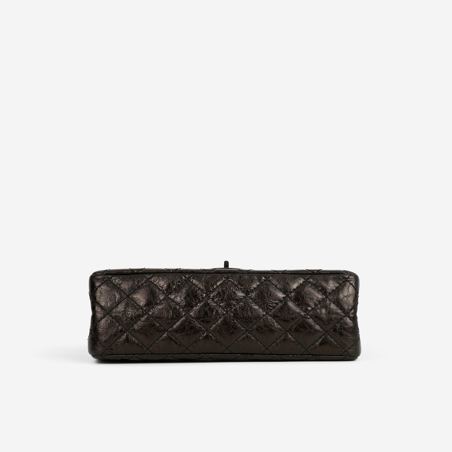 Chanel 2.55 Reissue 225 - Black Glazed Crumpled Calfskin | Gunmetal Hardware