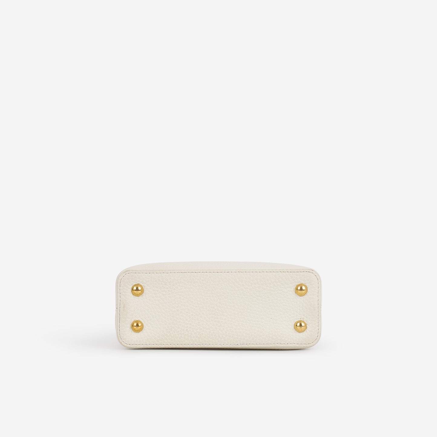 Louis Vuitton Mini Capucines - White Taurillon / Python Handle | Gold Hardware