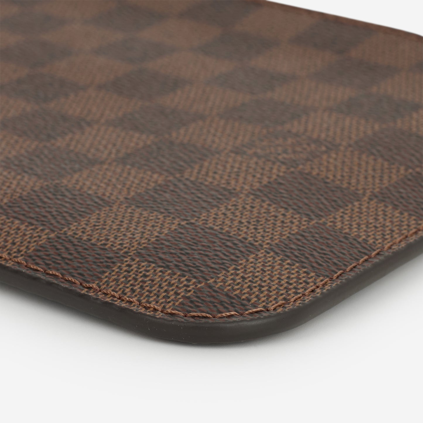 Louis Vuitton Neverfull MM Pouch - Damier Ebene | Gold Hardware