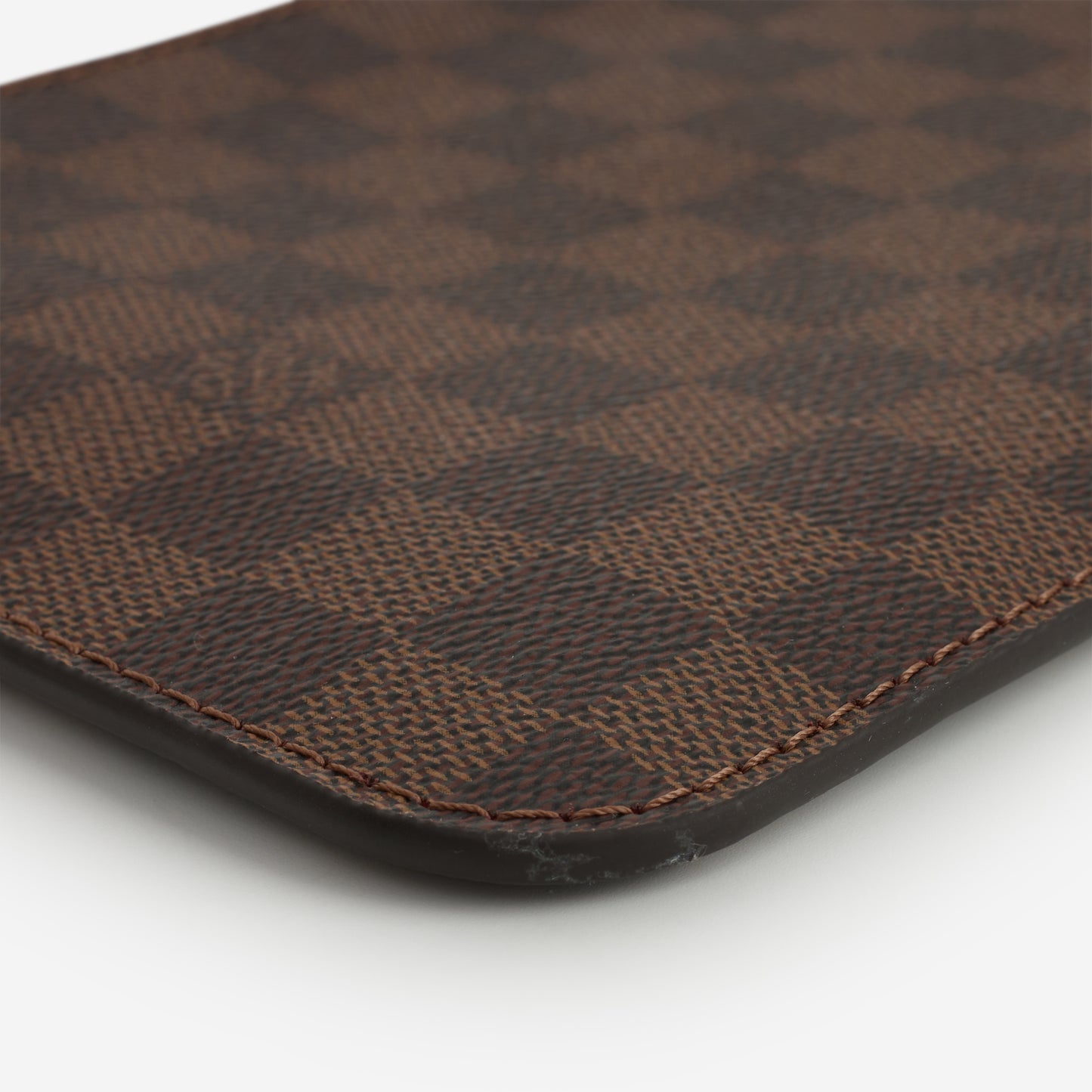 Louis Vuitton Neverfull MM Pouch - Damier Ebene | Gold Hardware
