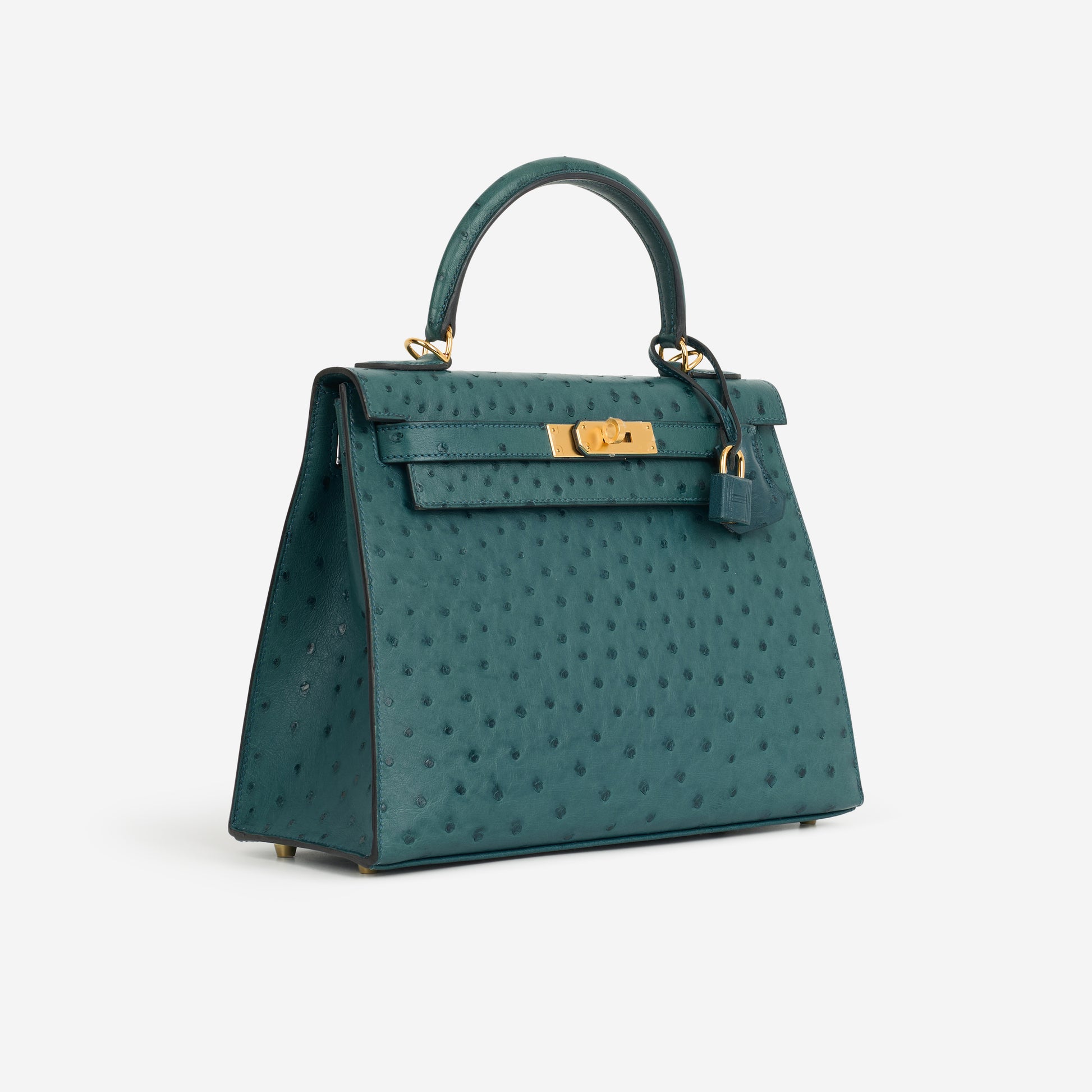 Hermès Kelly 28 - Bleu Colvert Ostrich | Gold Hardware | 2017 - Bagista