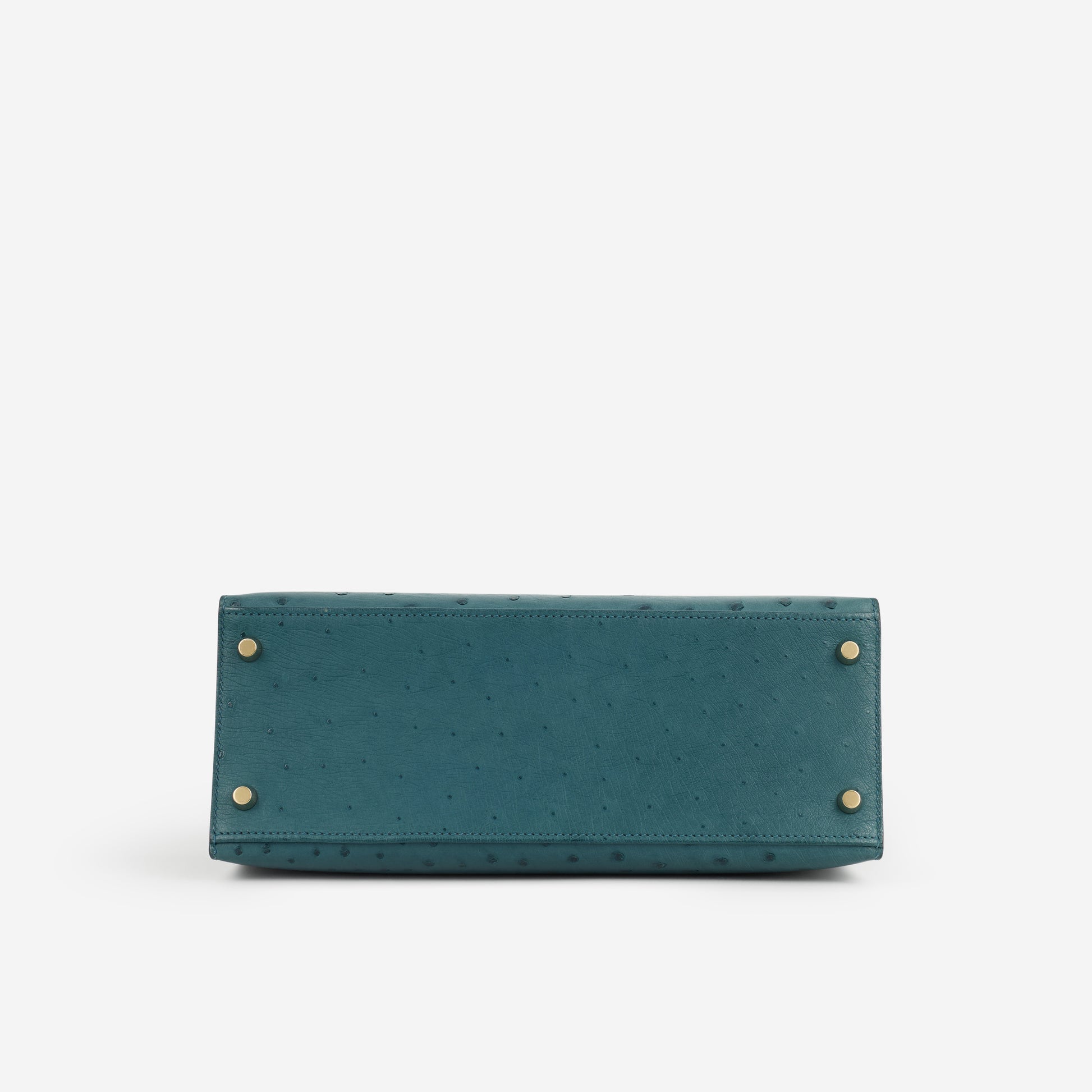 Hermès Kelly 28 - Bleu Colvert Ostrich | Gold Hardware | 2017 - Bagista