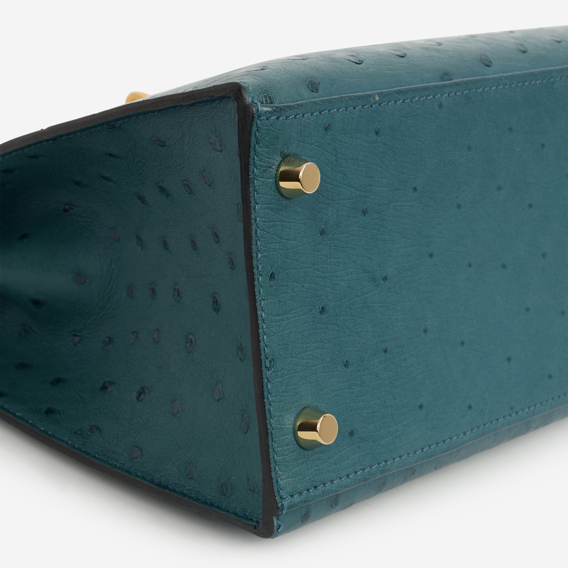 Hermès Kelly 28 - Bleu Colvert Ostrich | Gold Hardware | 2017 - Bagista