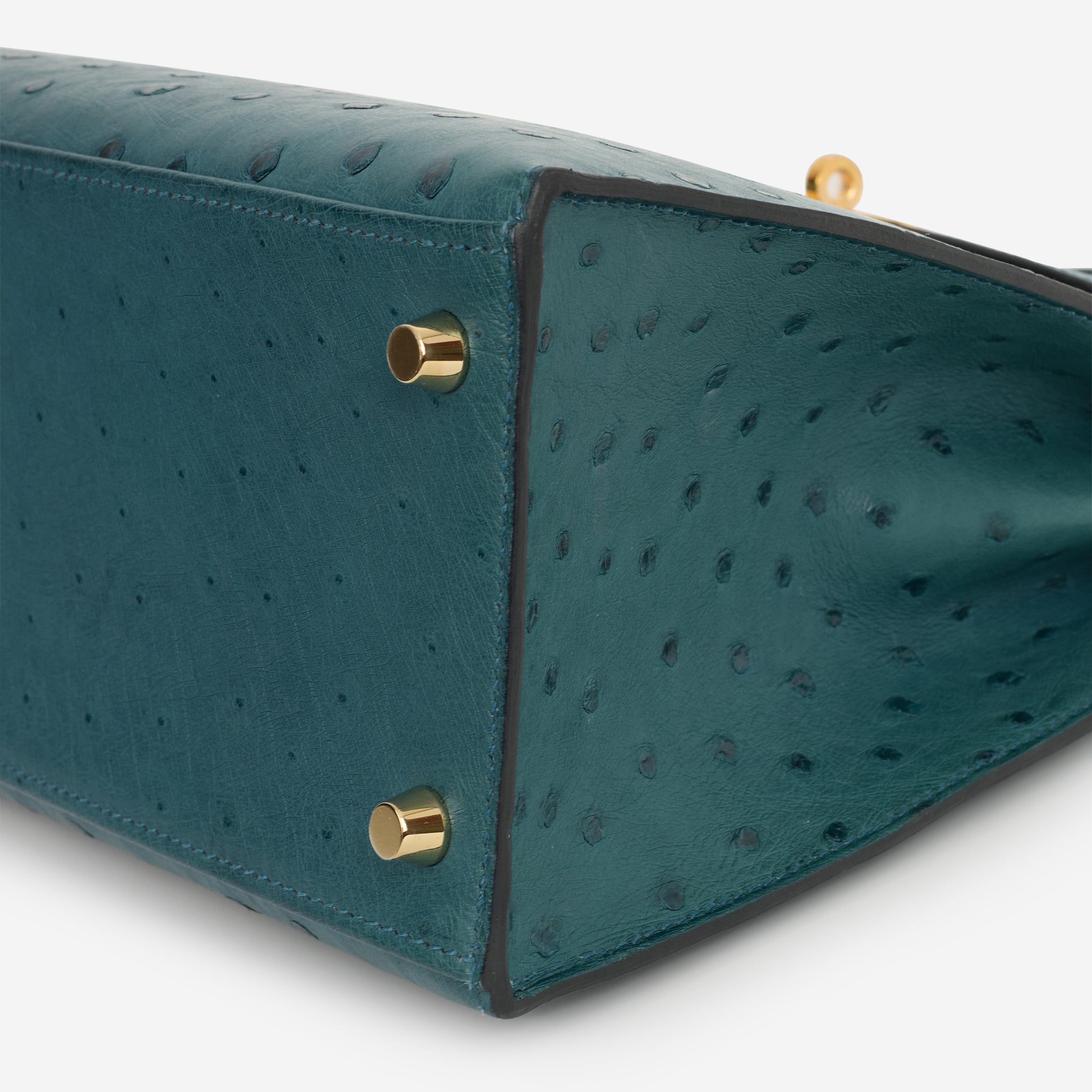 Hermès Kelly 28 - Bleu Colvert Ostrich | Gold Hardware | 2017 - Bagista