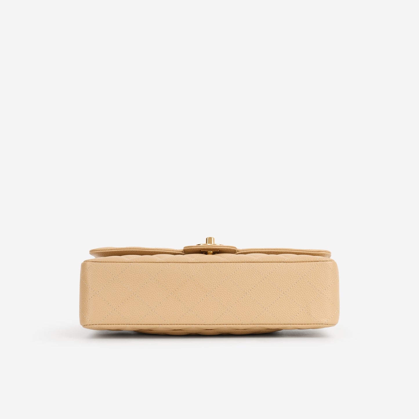 Chanel Medium Classic Flap - Beige Clair Caviar | Gold Hardware - Bagista