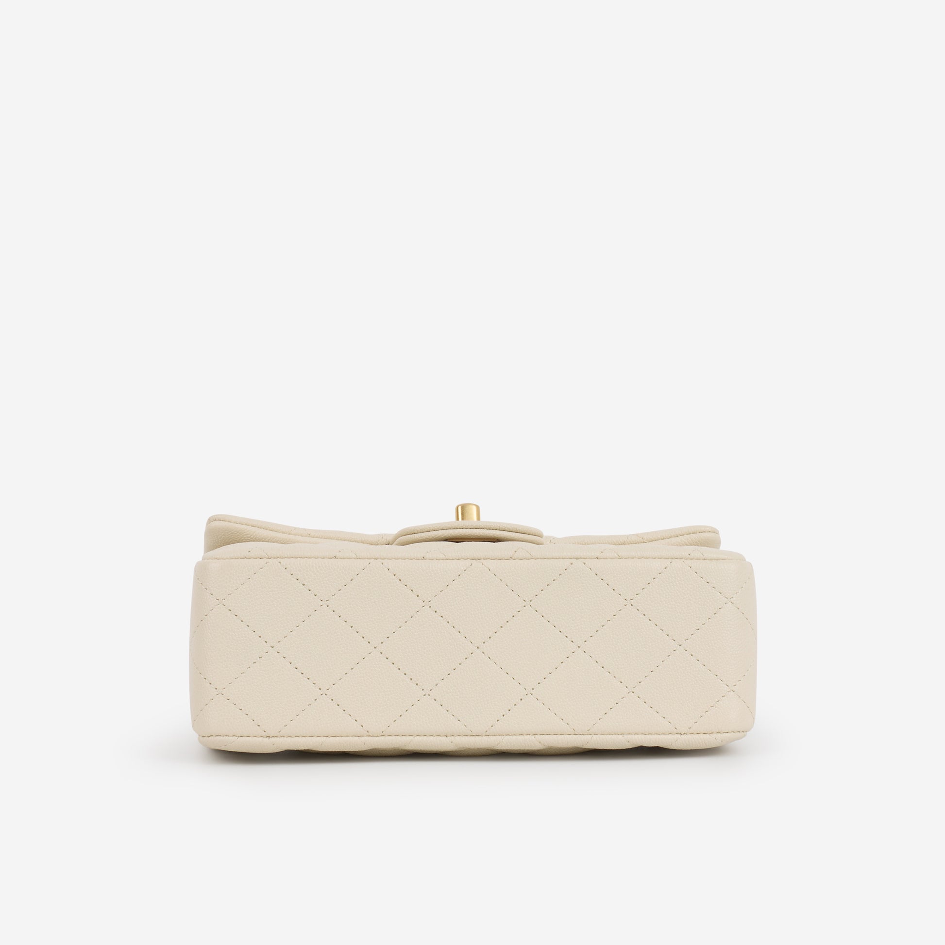 Chanel Mini Top Handle Flap - Ivory Caviar | Gold Hardware - Bagista