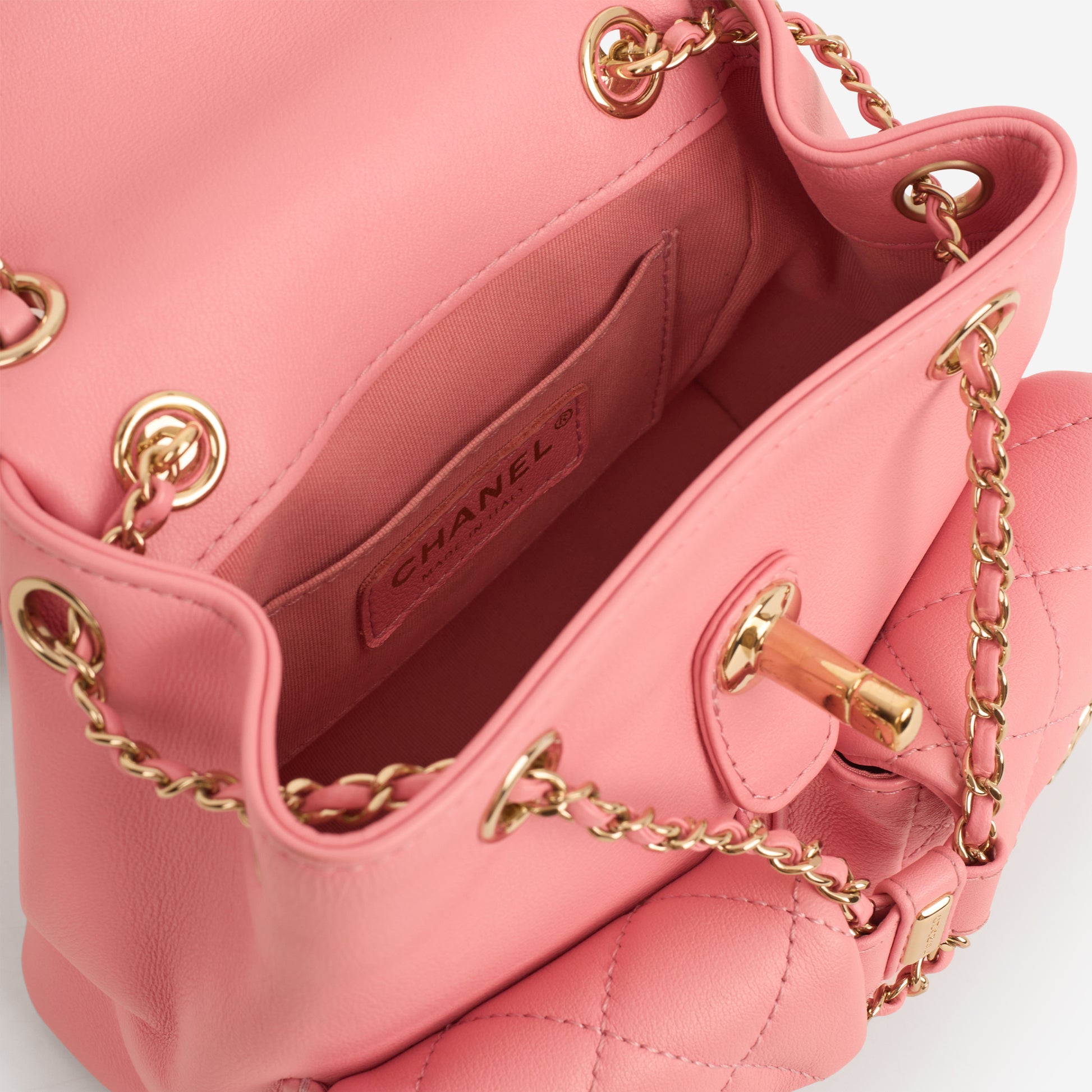 chanel pink mini backpack Chanel Mini Duma Backpack | Pink | Champagne Gold 2023 | Pre-Loved
