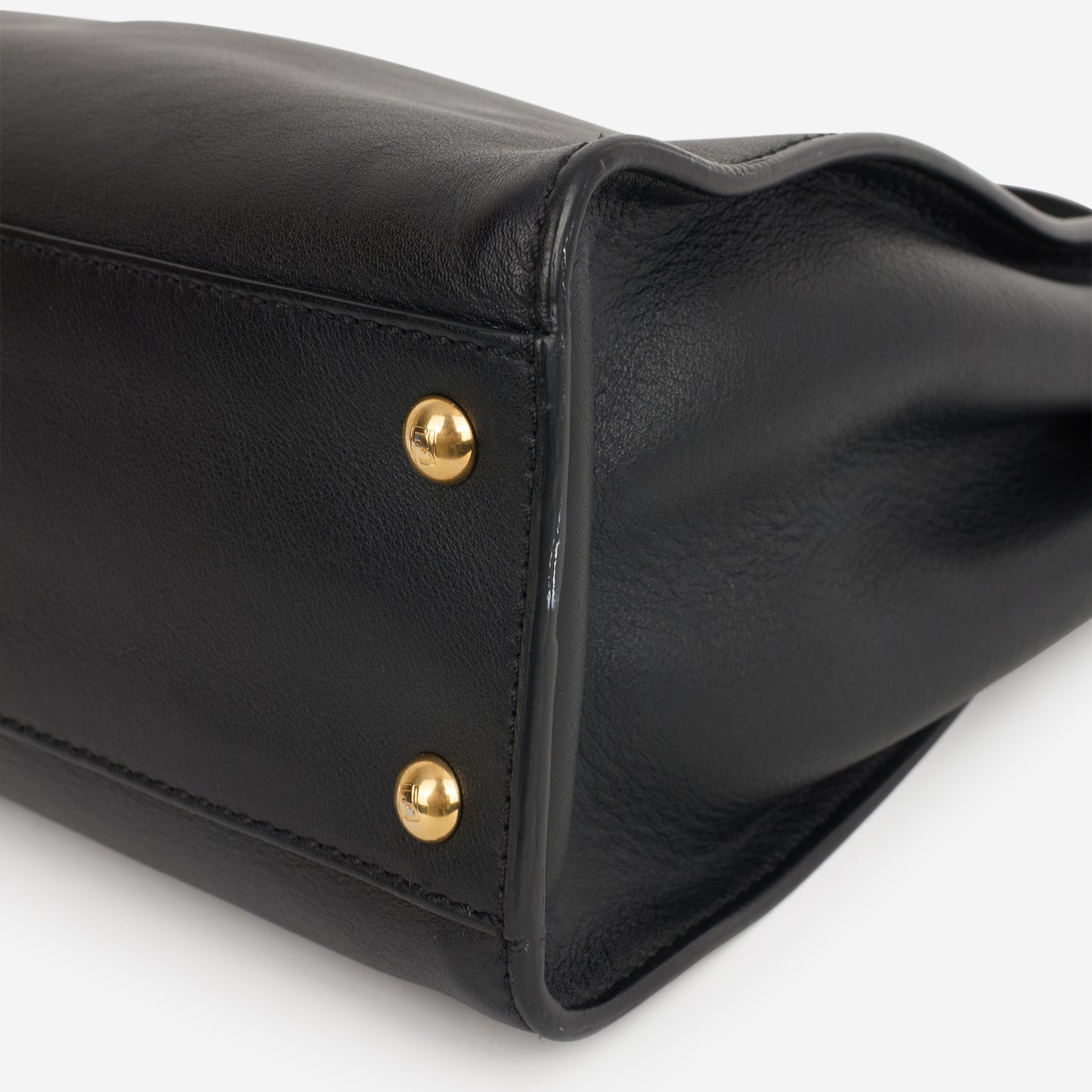 Fendi Medium Peekaboo - Black Nappa | Gold Hardware - Bagista