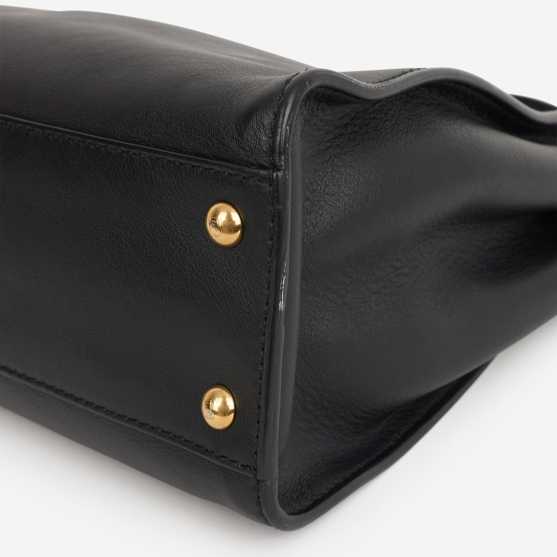 Fendi Medium Peekaboo - Black Nappa | Gold Hardware - Bagista
