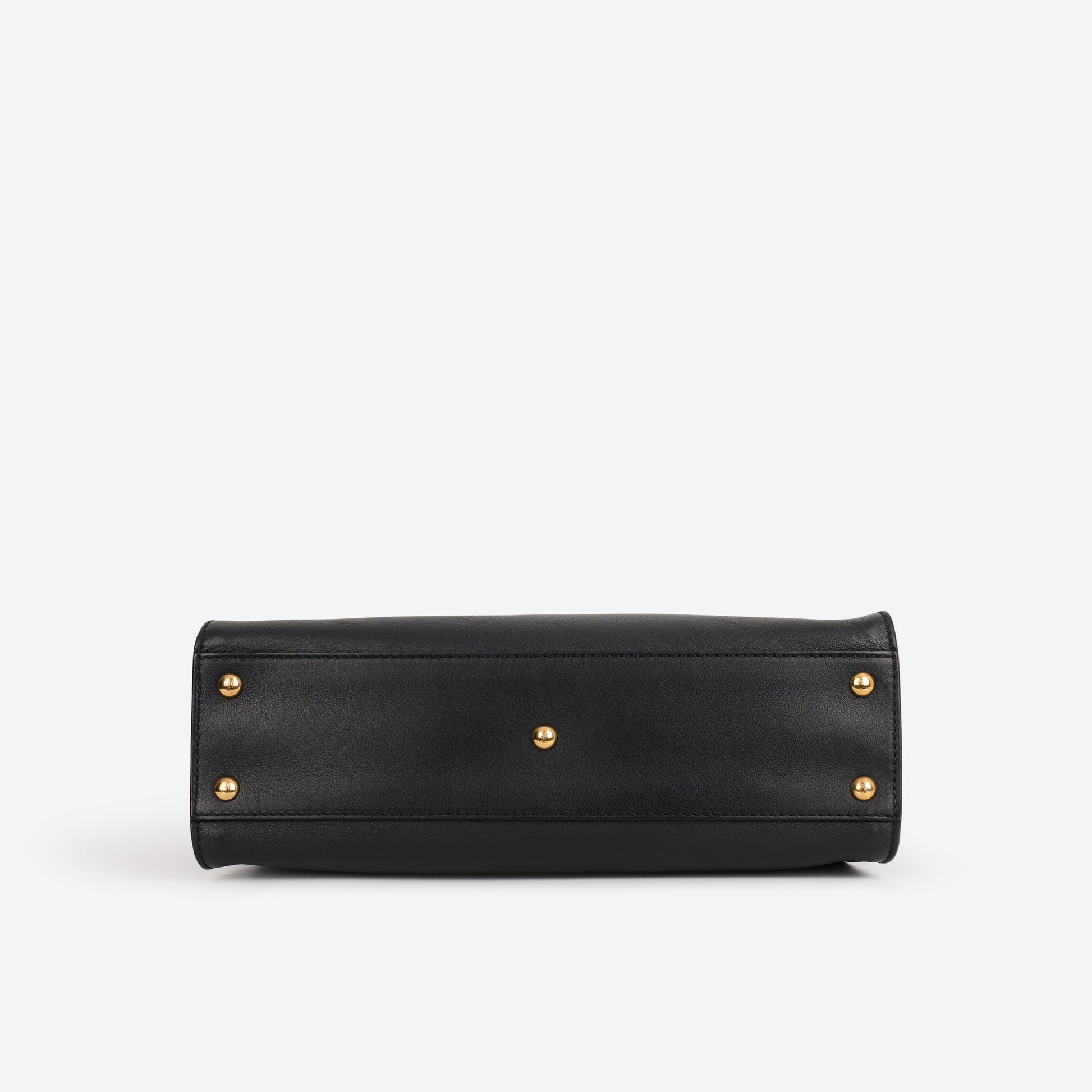 Fendi Medium Peekaboo - Black Nappa | Gold Hardware - Bagista