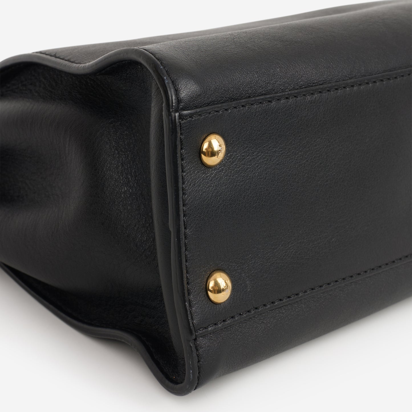 Fendi Medium Peekaboo - Black Nappa | Gold Hardware - Bagista