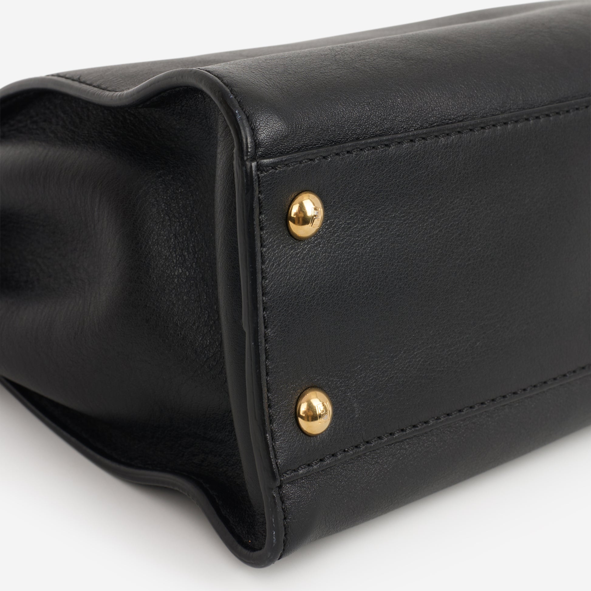 Fendi Medium Peekaboo - Black Nappa | Gold Hardware - Bagista
