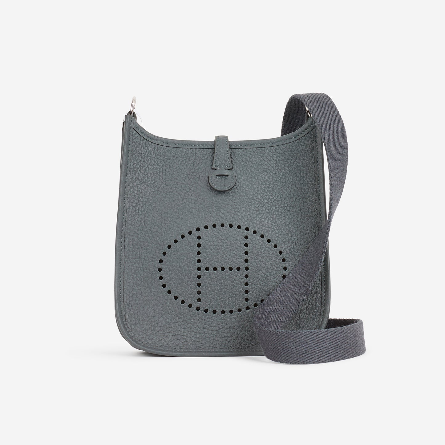 Hermès Mini Evelyne 16 - Gris Misty Clemence | Palladium Hardware