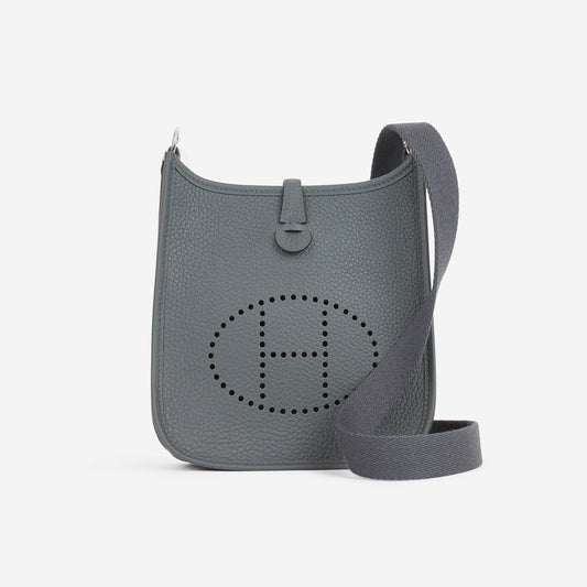 Hermès Mini Evelyne 16 - Gris Misty Clemence | Palladium Hardware