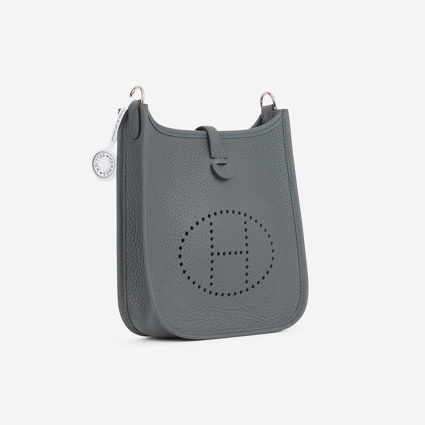 Hermès Mini Evelyne 16 - Gris Misty Clemence | Palladium Hardware