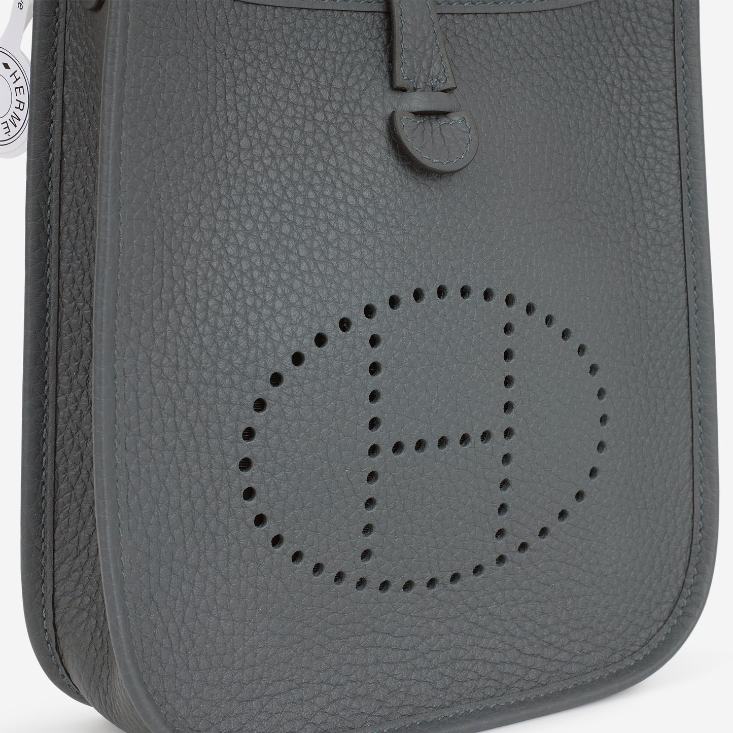 Hermès Mini Evelyne 16 - Gris Misty Clemence | Palladium Hardware